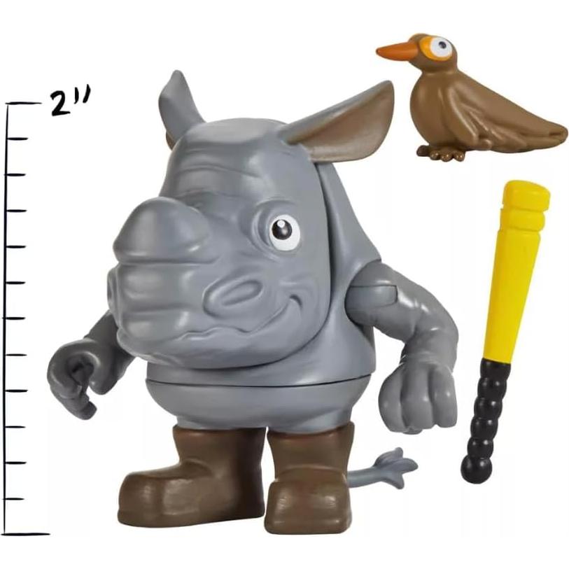 Mini Figuras Bebop y Rocksteady Tortugas Ninja 2pk - Playmates
