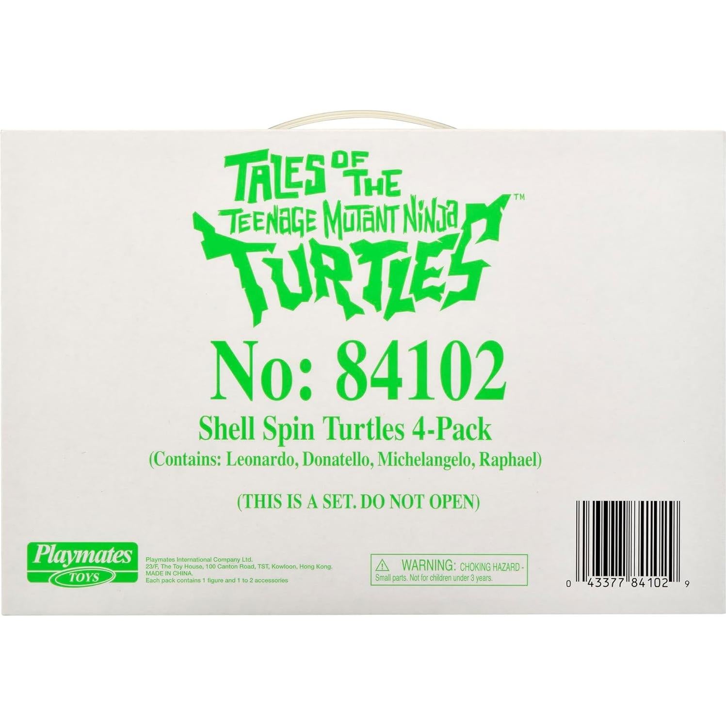 Paquete 4 Figuras Tortugas Ninja Shell Spin Playmates Toys