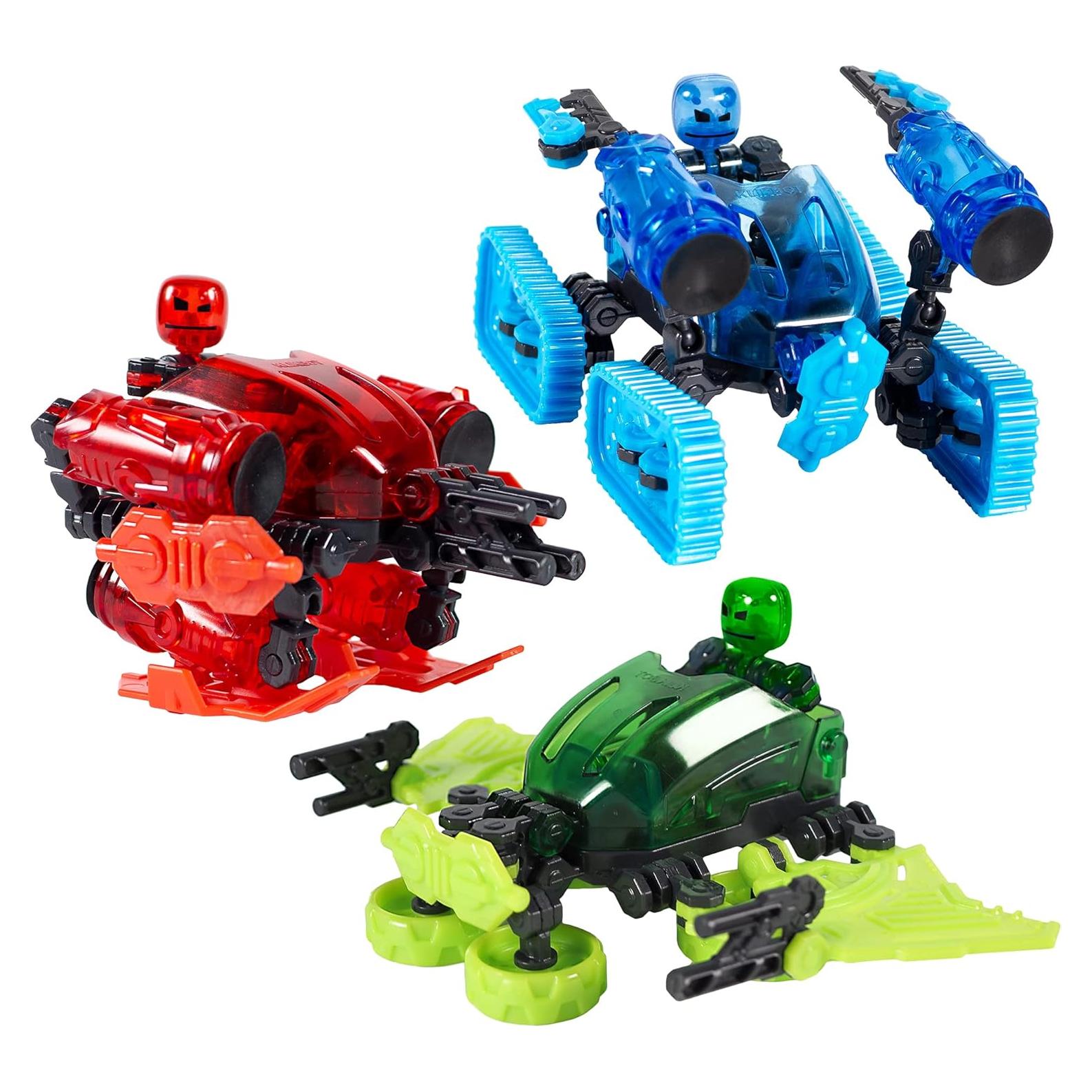 Klikbot Megabots Zing - Paquete de 3 Figuras de Juguete