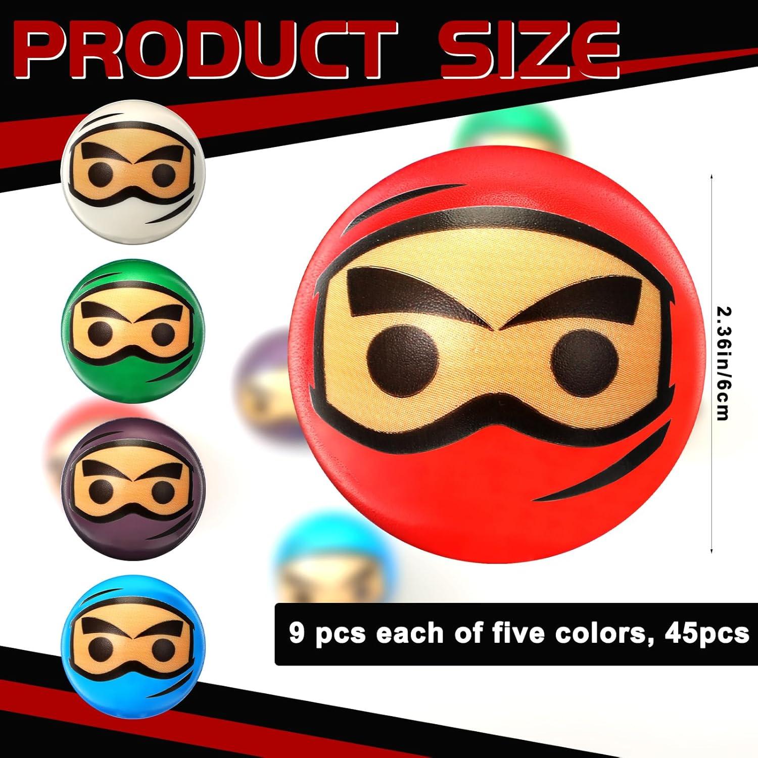 Liliful 20 Pelotas Antiestrés Ninja - Juguetes Alivio Ansiedad