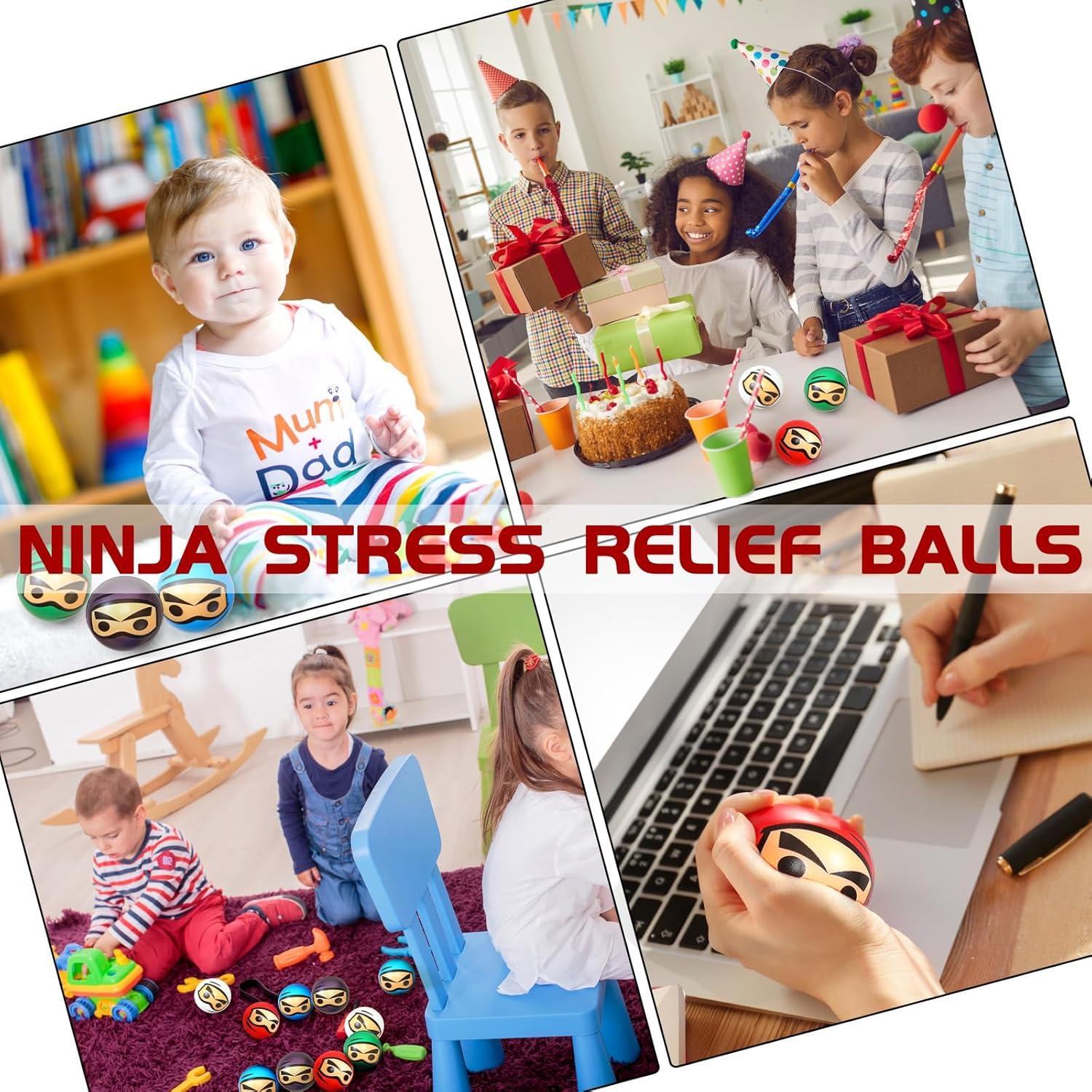 Liliful 20 Pelotas Antiestrés Ninja - Juguetes Alivio Ansiedad