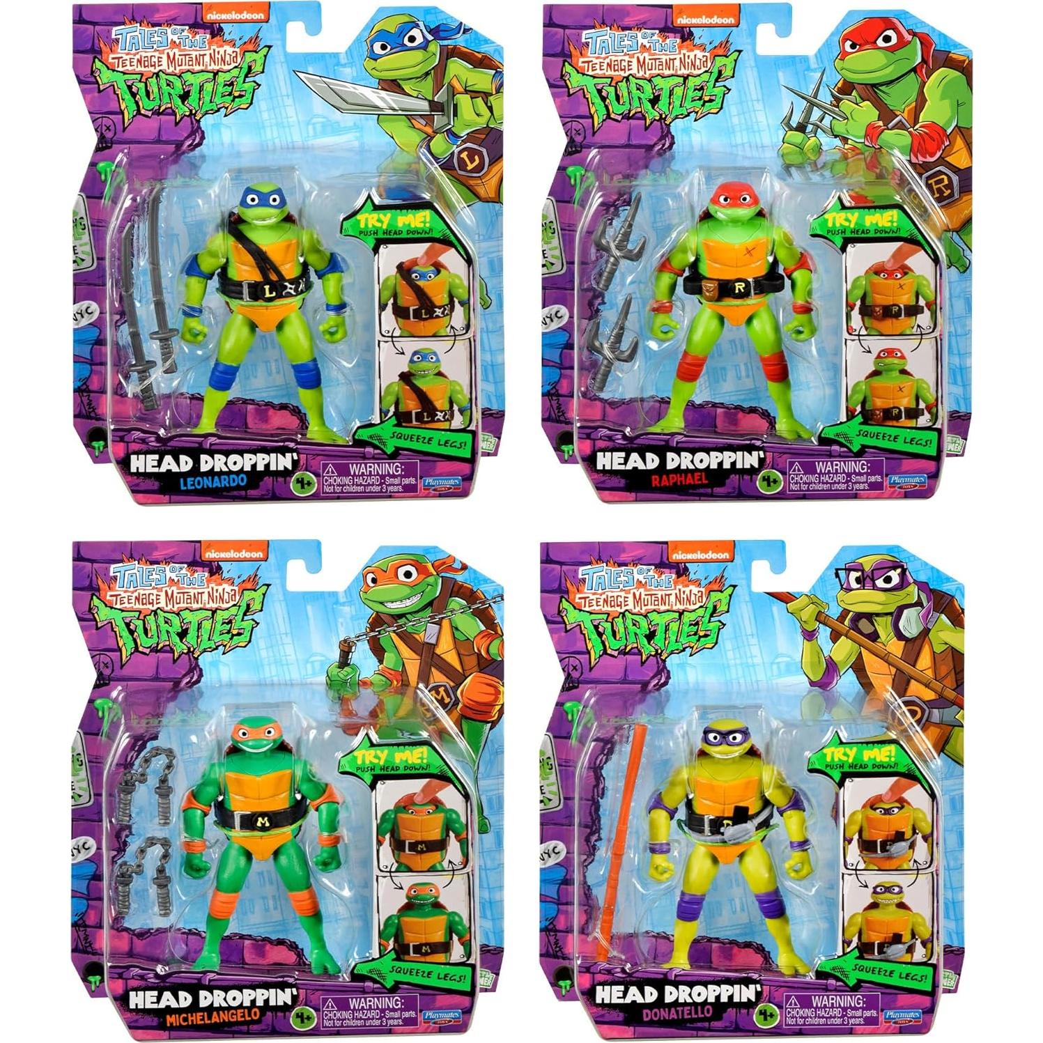 Figuras Tortugas Ninja Adolescentes Playmates 4-Pack