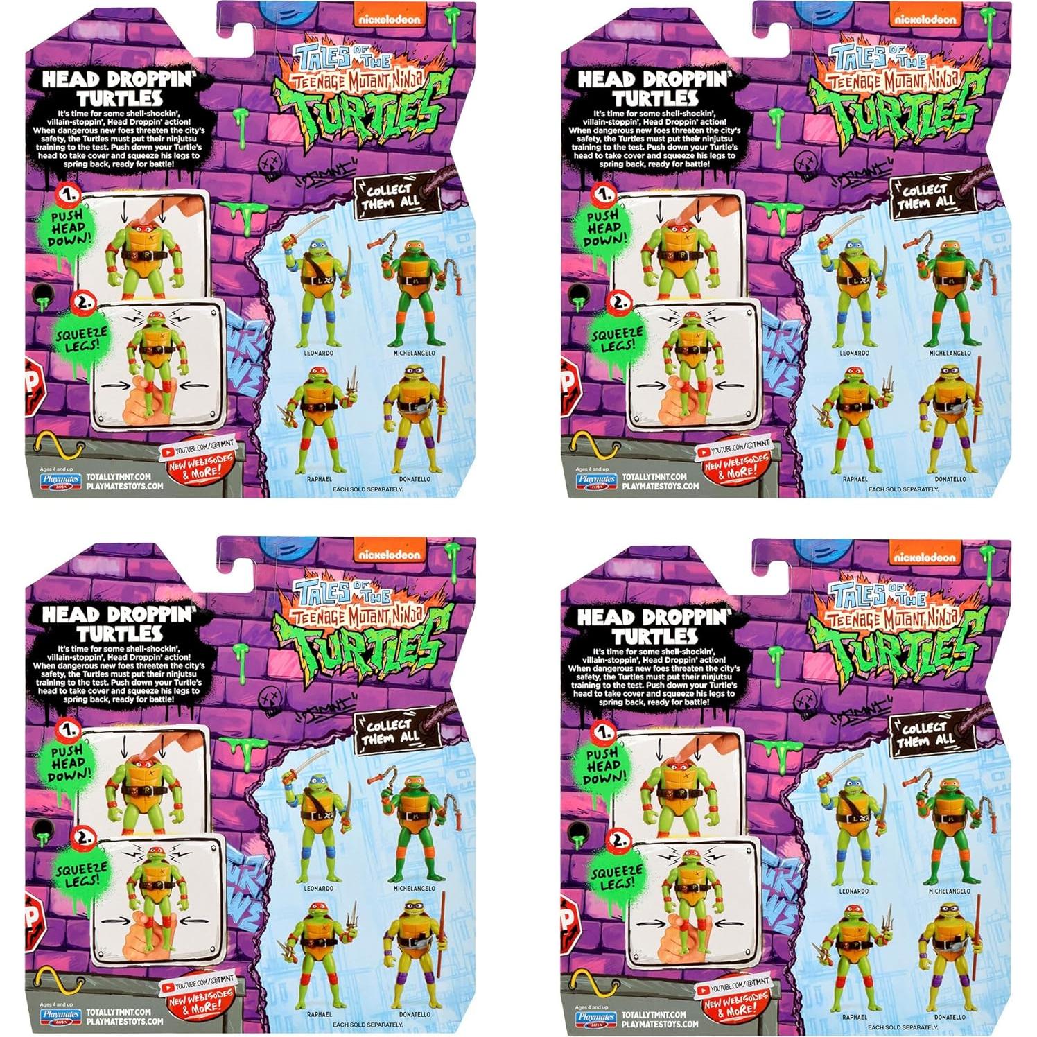 Figuras Tortugas Ninja Adolescentes Playmates 4-Pack