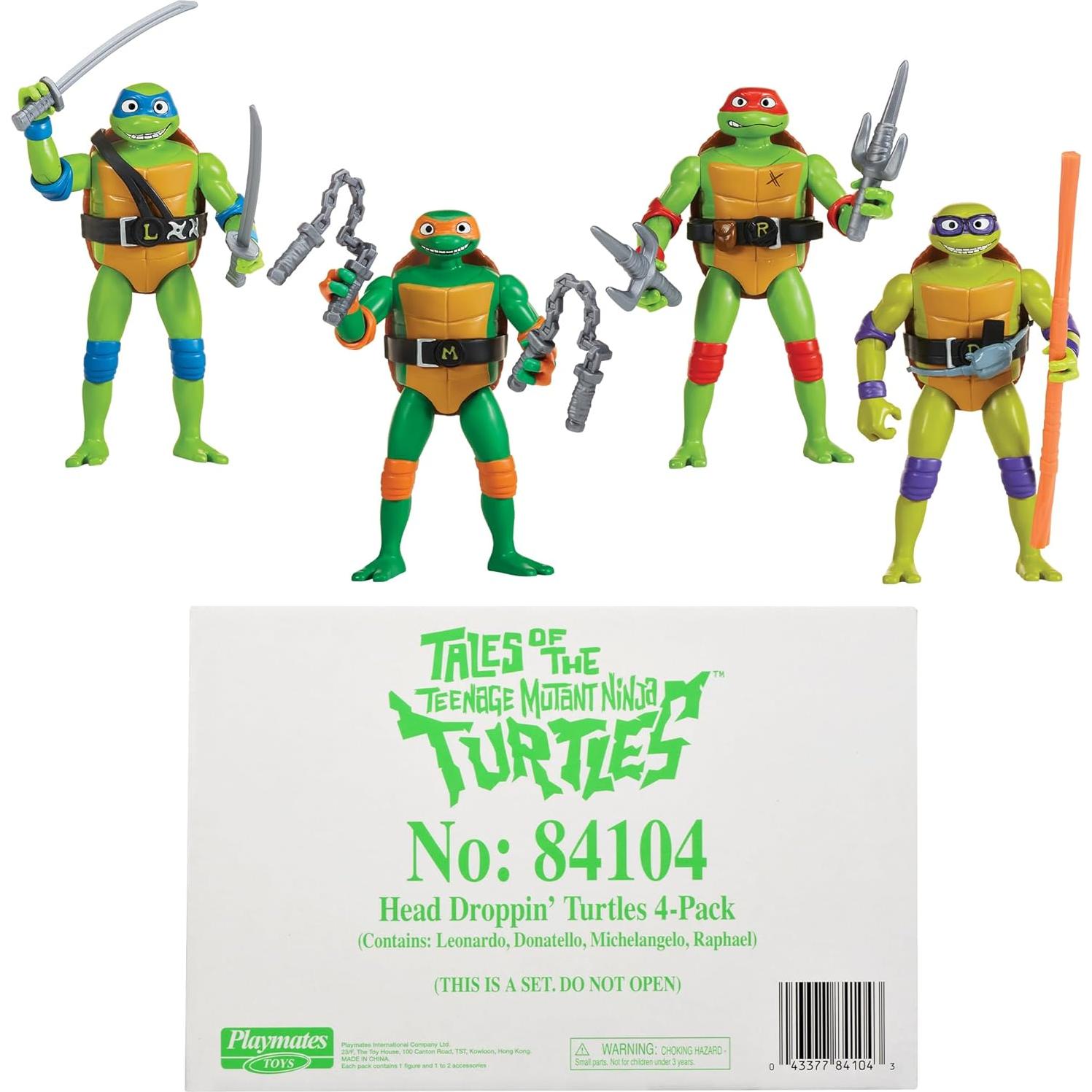 Figuras Tortugas Ninja Adolescentes Playmates 4-Pack