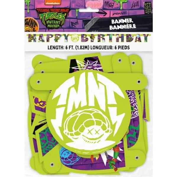 Suministros de Fiesta Cumpleaños Tortugas Ninja TMNT 10 Piezas