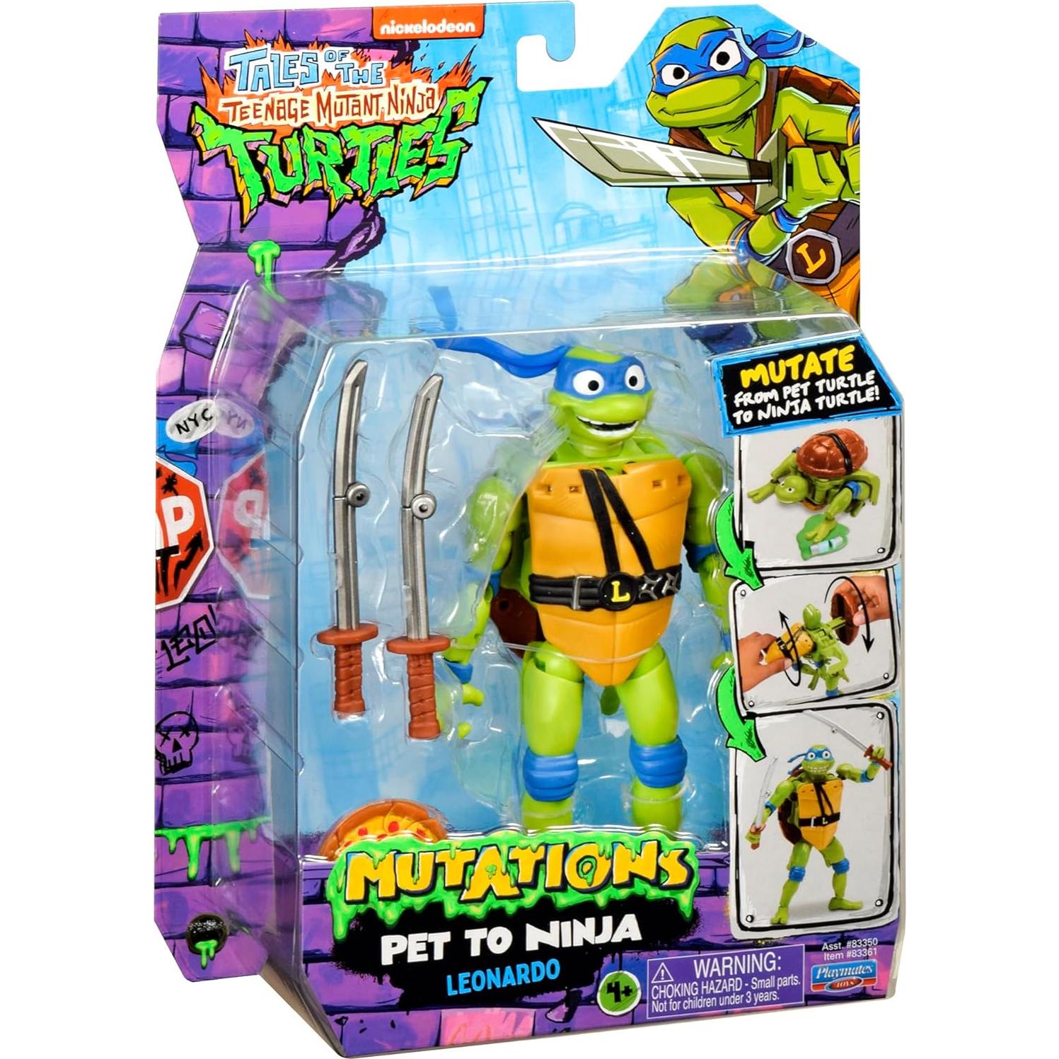 Figura de acción Leonardo Tortugas Ninja 14 cm Playmates Toys