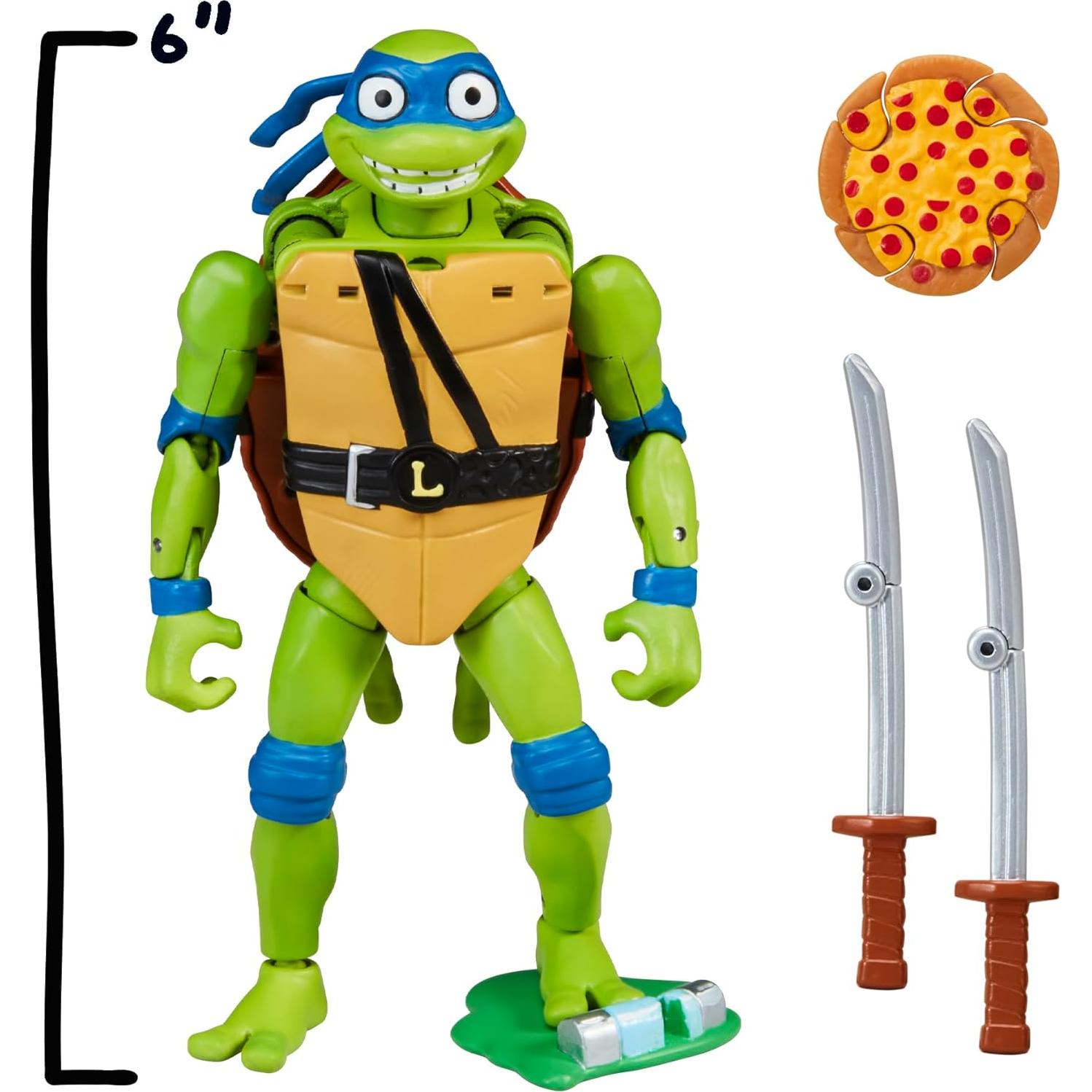 Figura de acción Leonardo Tortugas Ninja 14 cm Playmates Toys