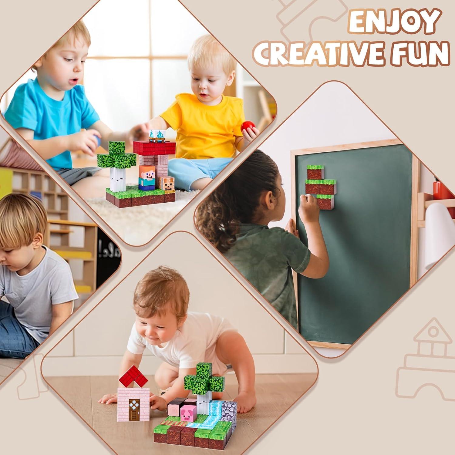 200 Bloques Magnéticos JOYOUSLIFE 1 Pulgada para Niños 3+