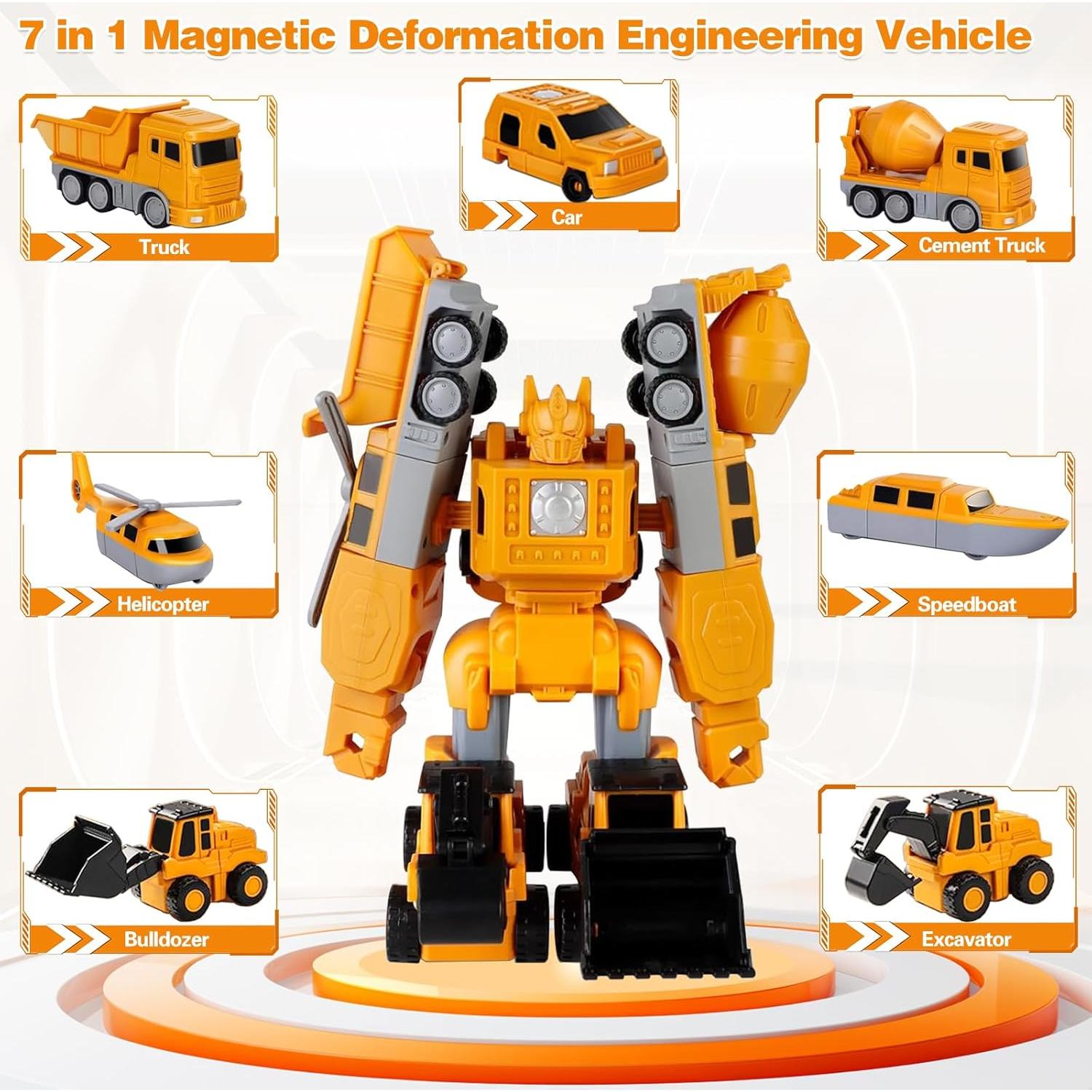 Set de Juguetes de Construcción Magnética 7 en 1 - JUNMAO