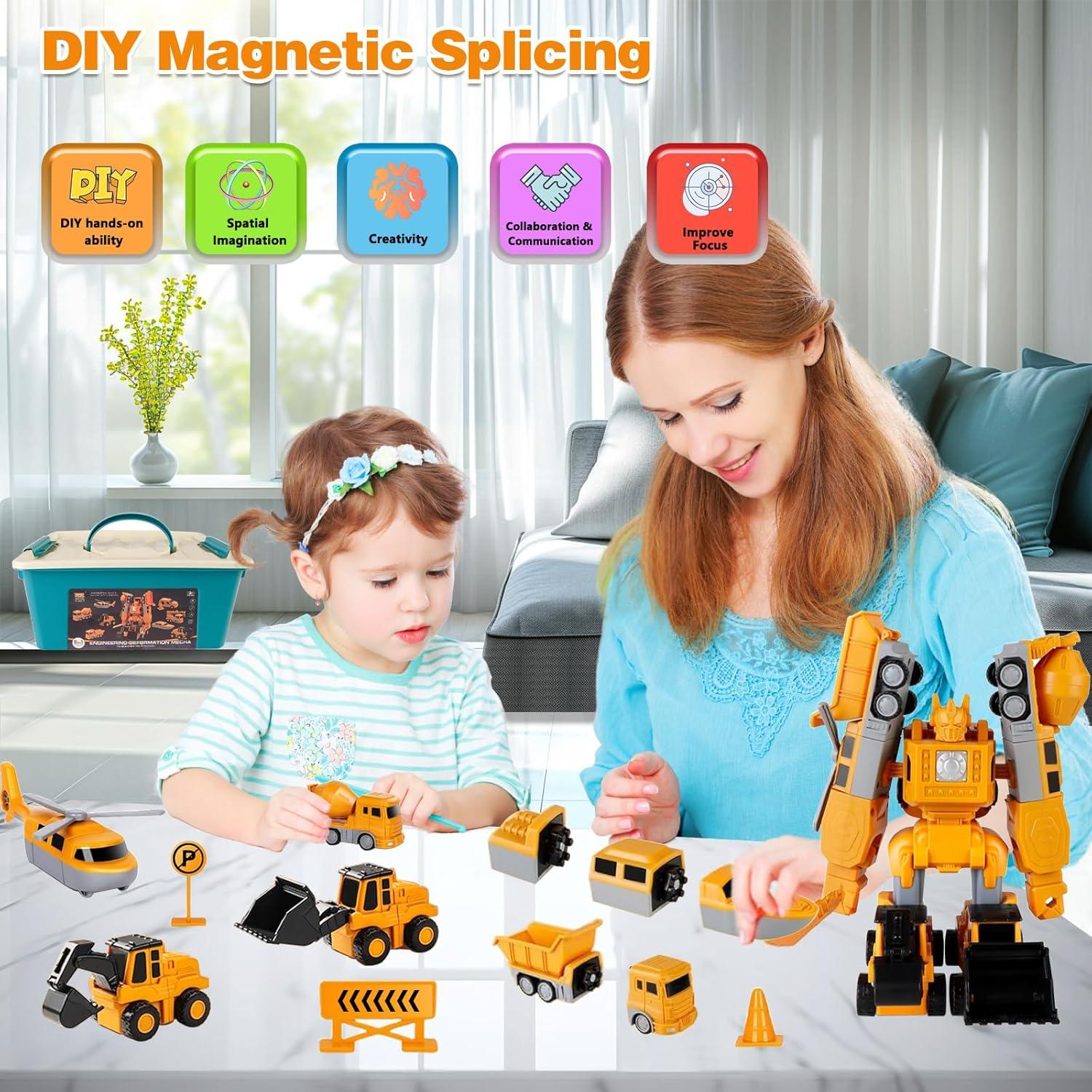 Set de Juguetes de Construcción Magnética 7 en 1 - JUNMAO