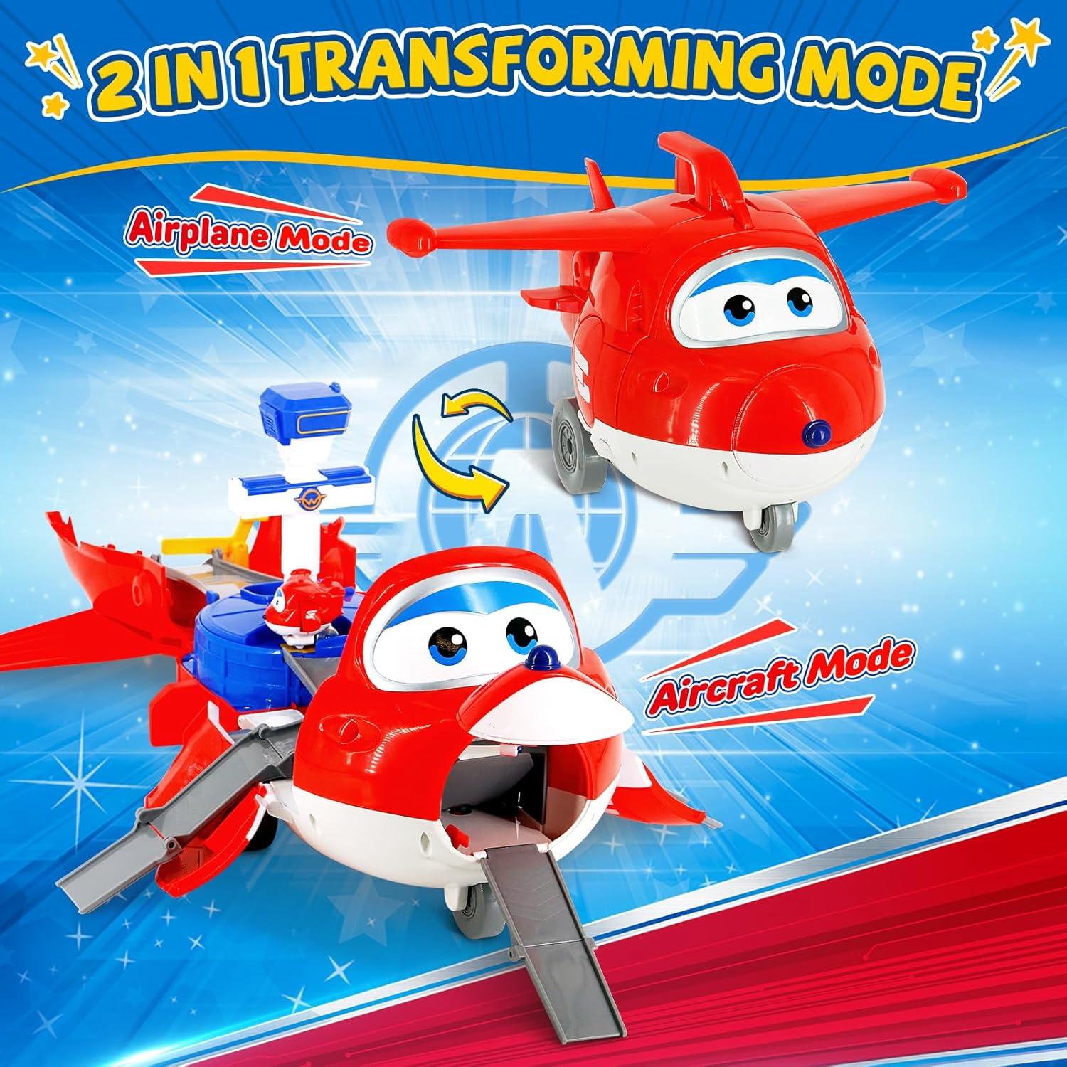 Torre de Despegue Jett Super Wings 2-en-1 con Mini Jett 5 cm