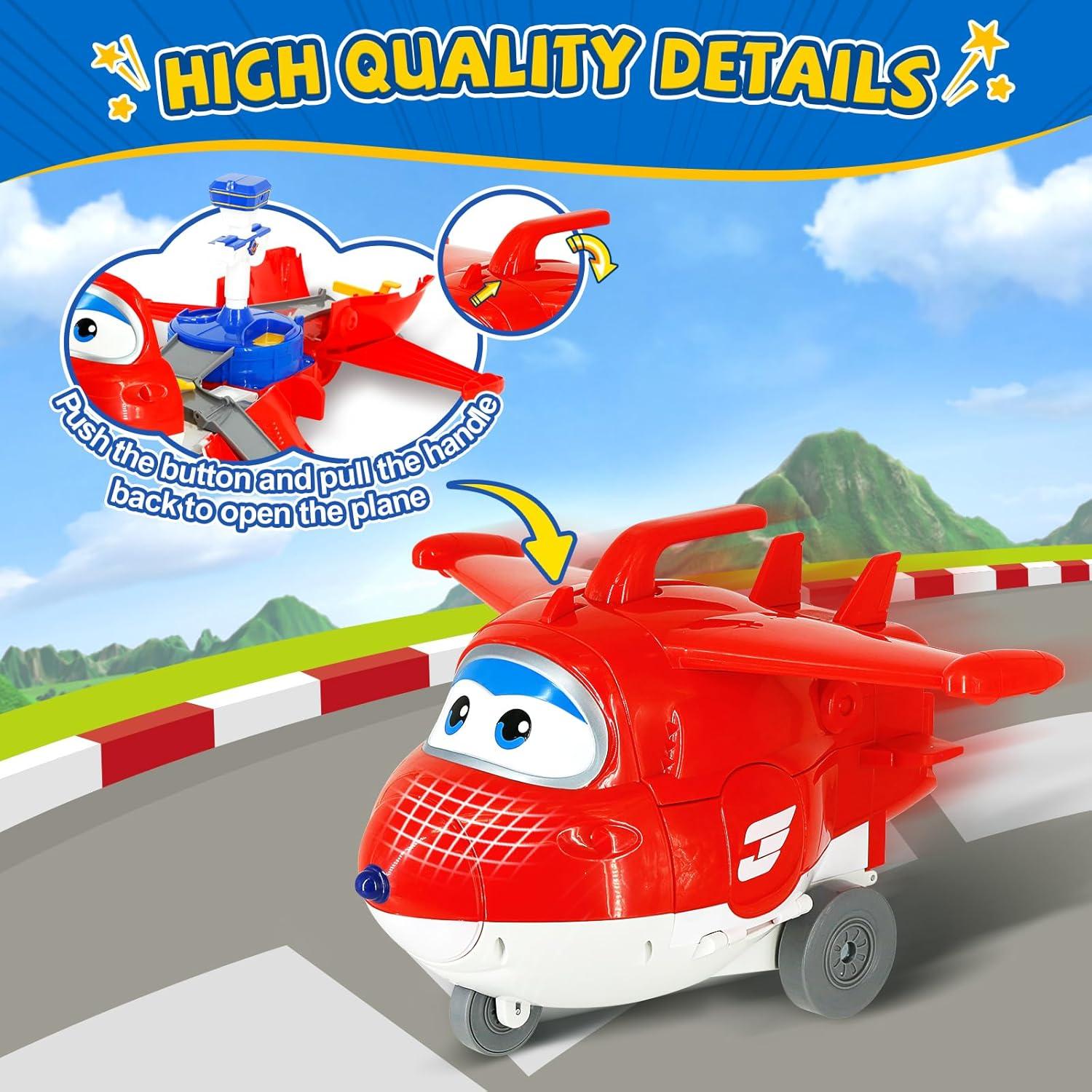 Torre de Despegue Jett Super Wings 2-en-1 con Mini Jett 5 cm