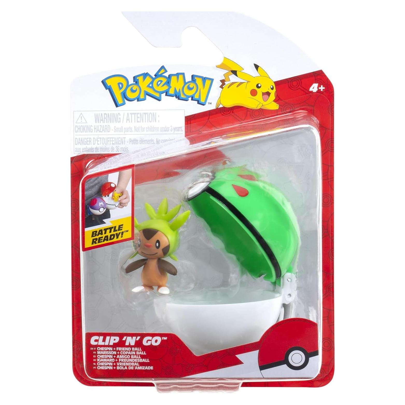 Pokémon Clip 'N' Go PKW3641 - Poké Ball con figura 5 cm