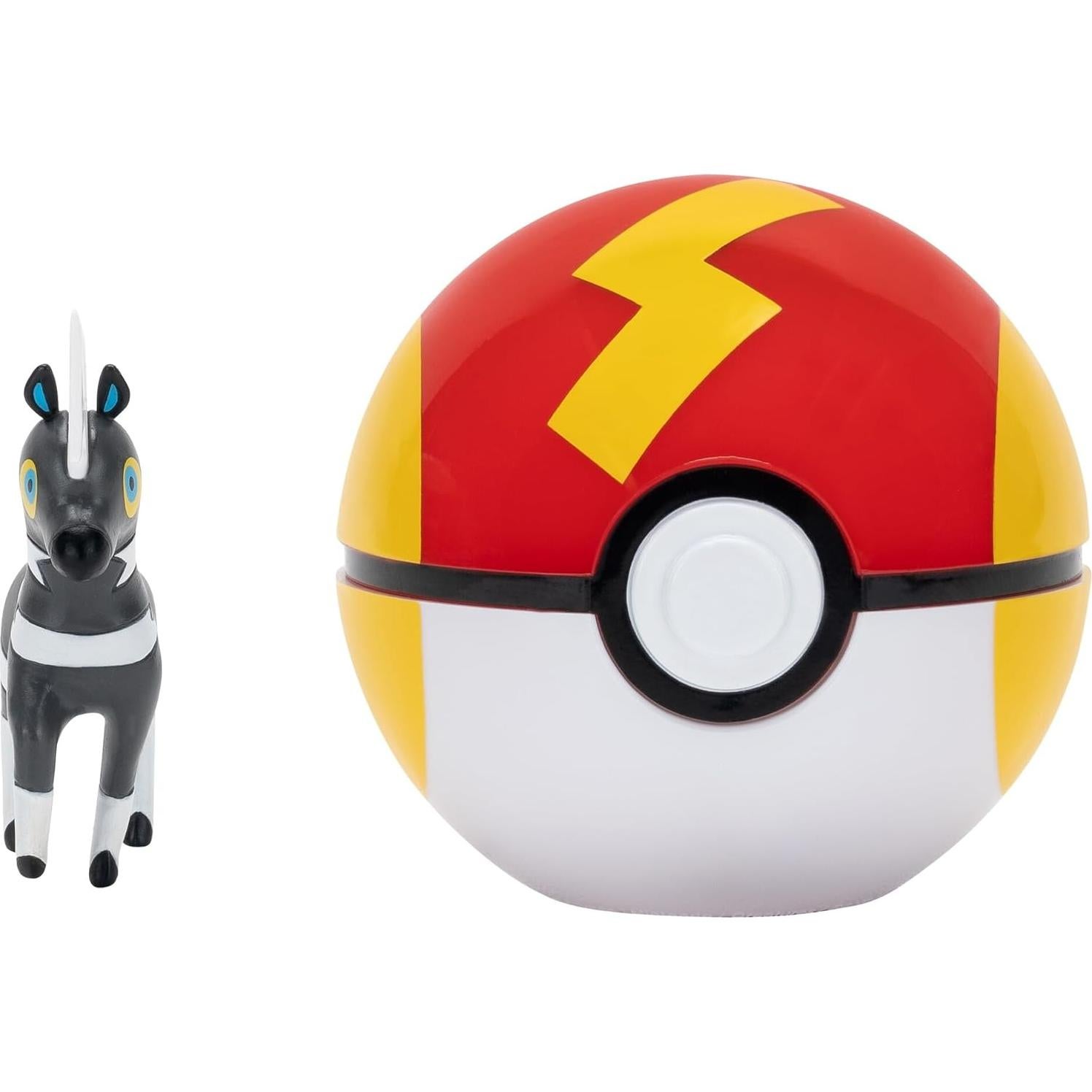 Pokémon Clip 'N' Go Speed Ball con figura Zebibron 5 cm