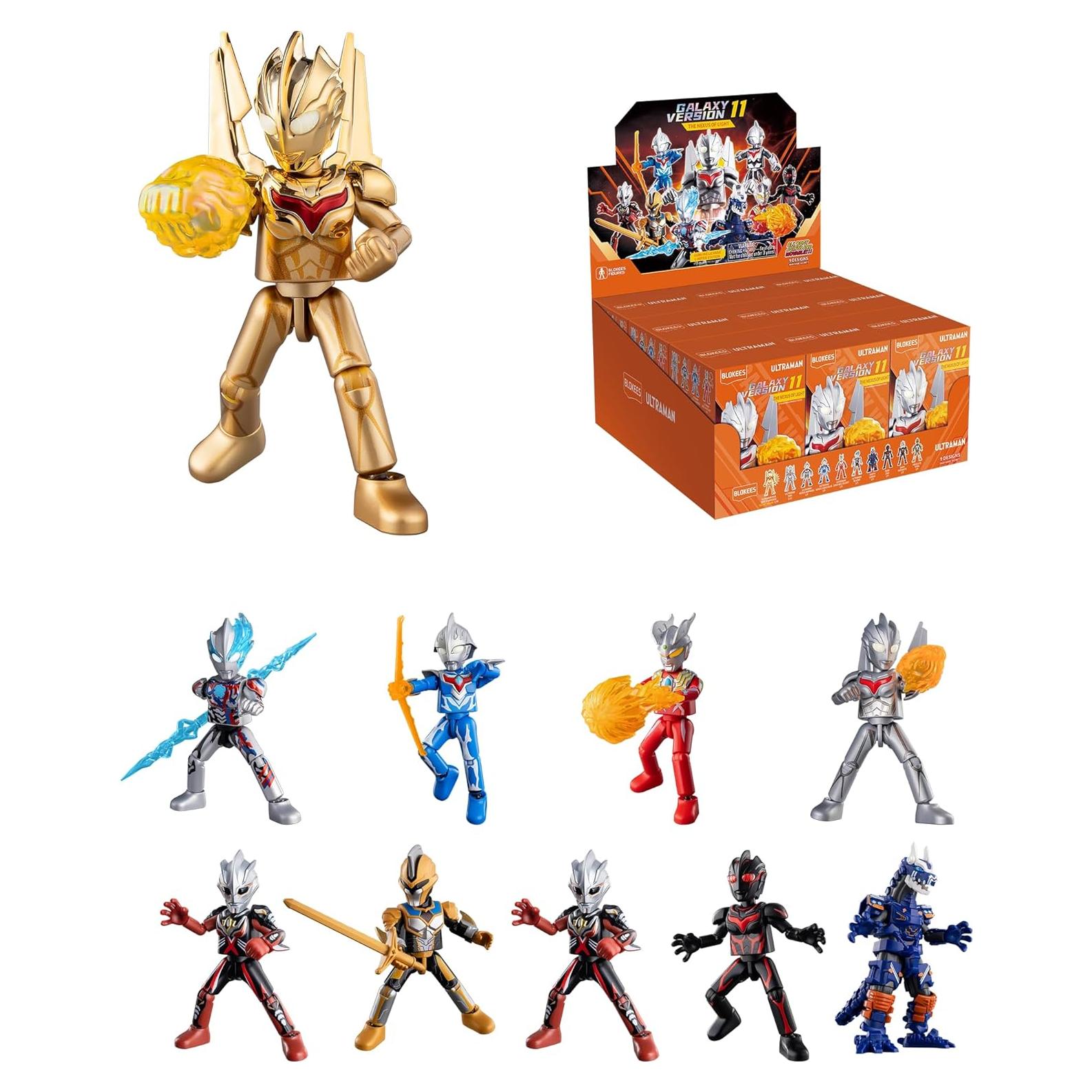 Kits de Modelos Blokees Ultraman Galaxia 9pc 50x95mm