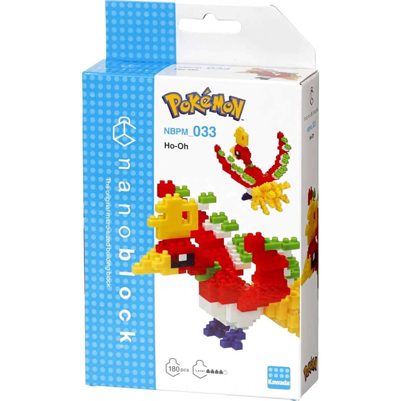 Nanoblock Ho-Oh Pokémon - Kit de Construcción 183 Piezas