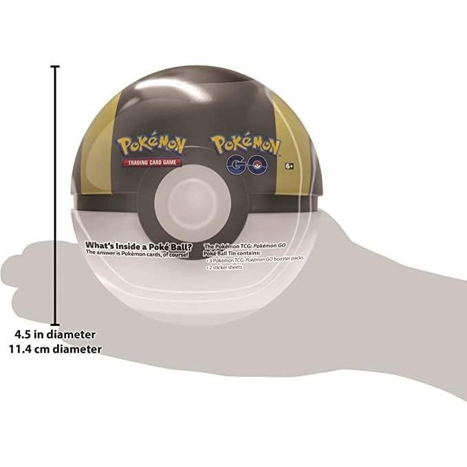 Lata de Poké Ball Pokémon TCG: Pokémon GO - Ultra Ball Negra