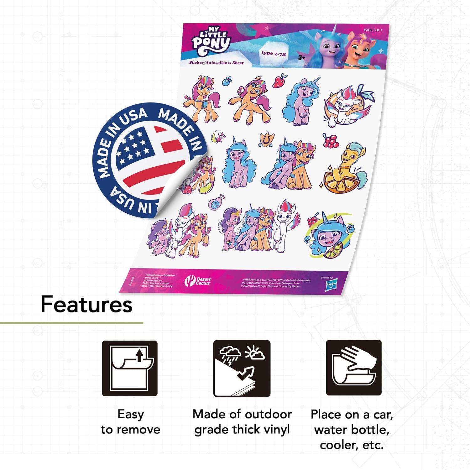 Calcomanías Mi Pequeño Pony Desierto Cactus - 17 Vinilos Adhesivos