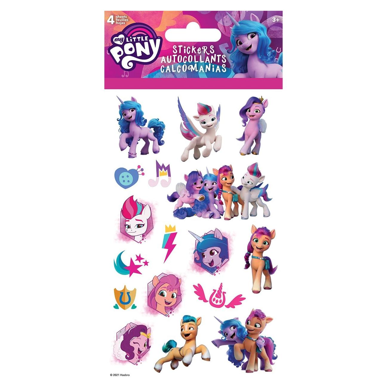 Calcomanías My Little Pony - 4 Hojas Brillantes Trends