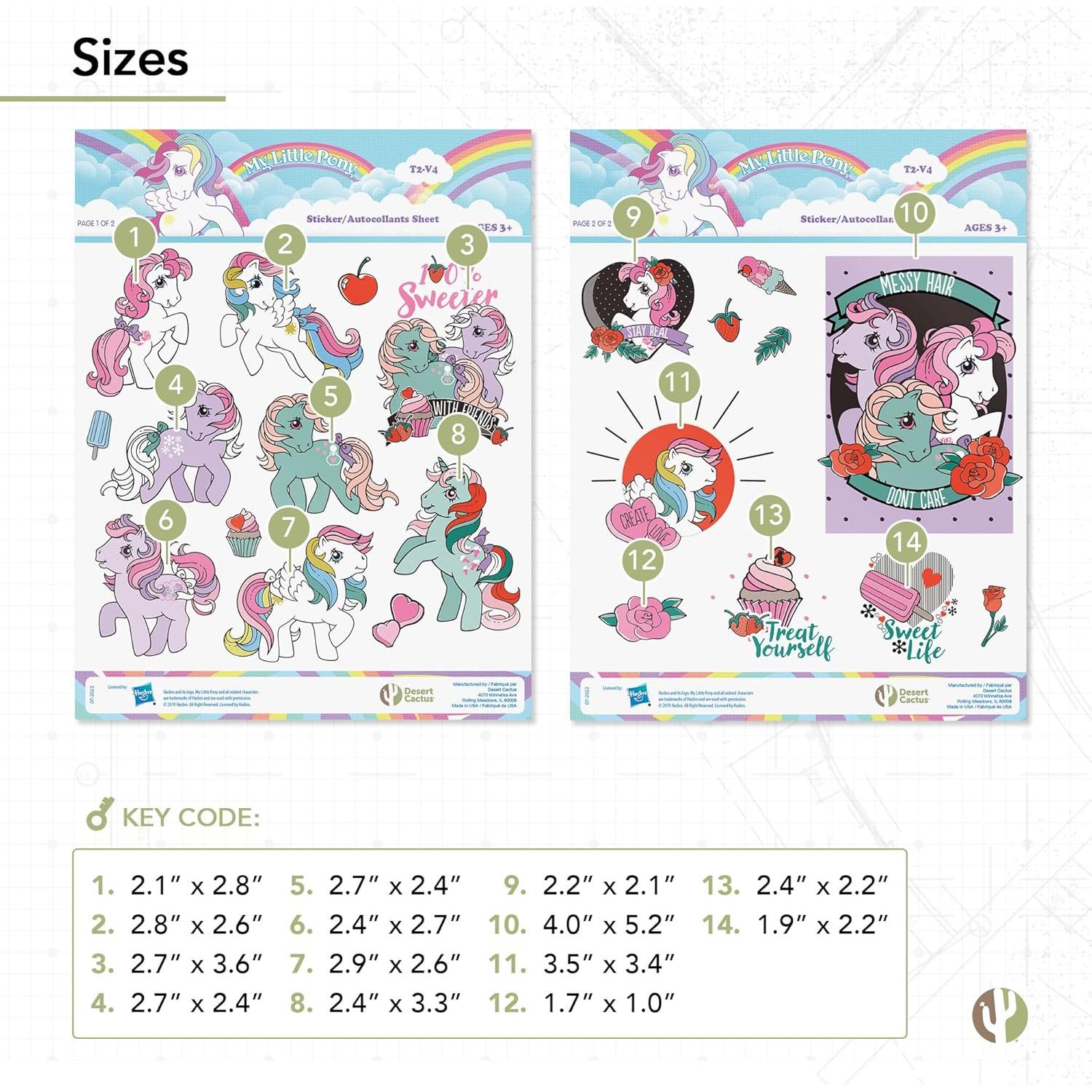 Calcomanías Mi Pequeño Pony Desierto Cactus 22 Vinilo Adhesivo