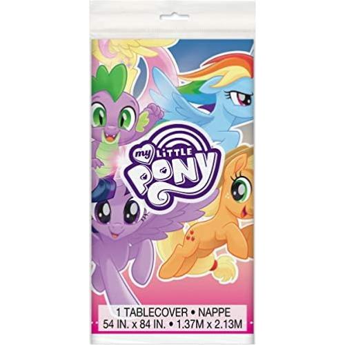 Suministros Fiesta Cumpleaños My Little Pony Único - 2 Manteles Plástico 137x213cm