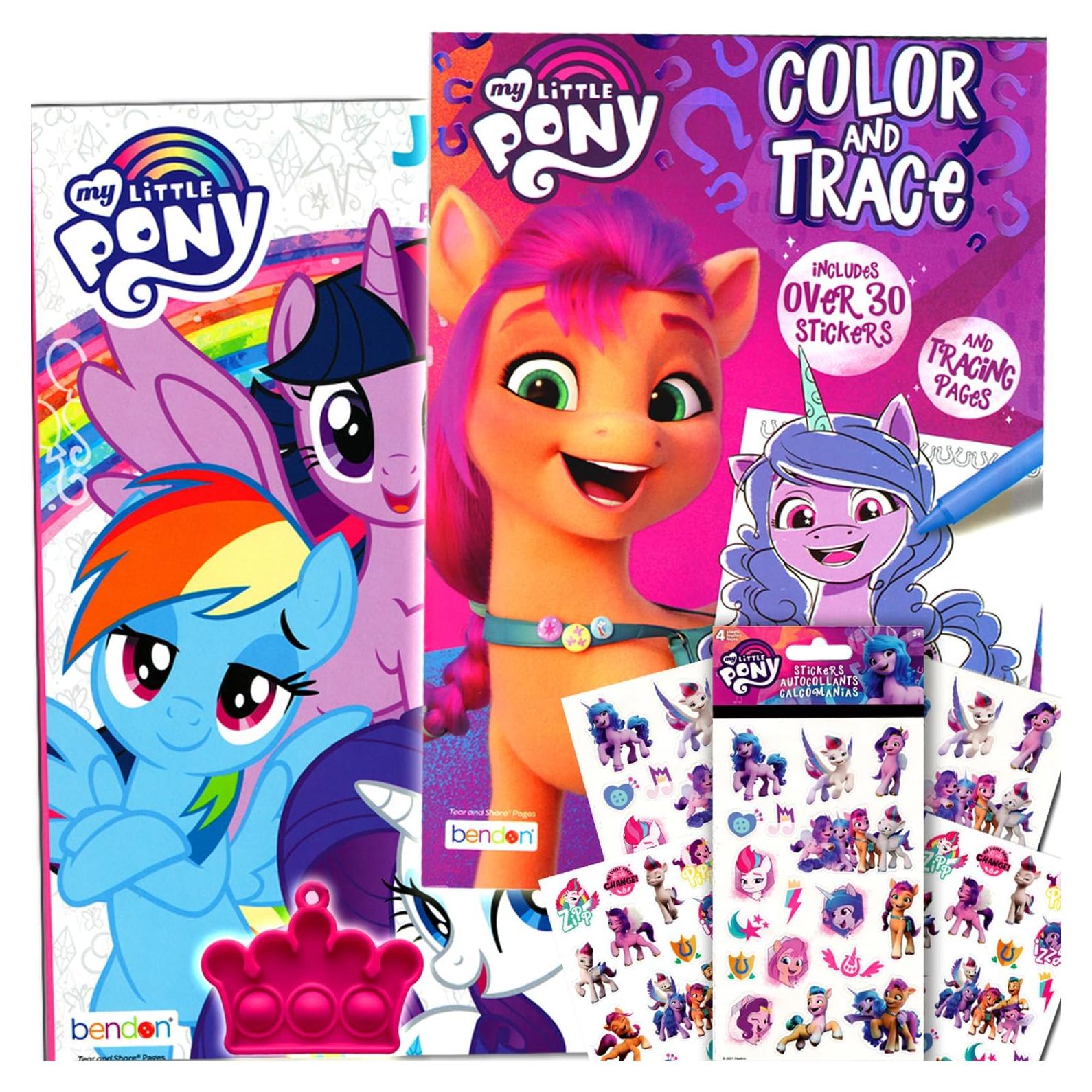 Set de Colorear y Stickers Mi Pequeño Pony Bendon - 2 Libros
