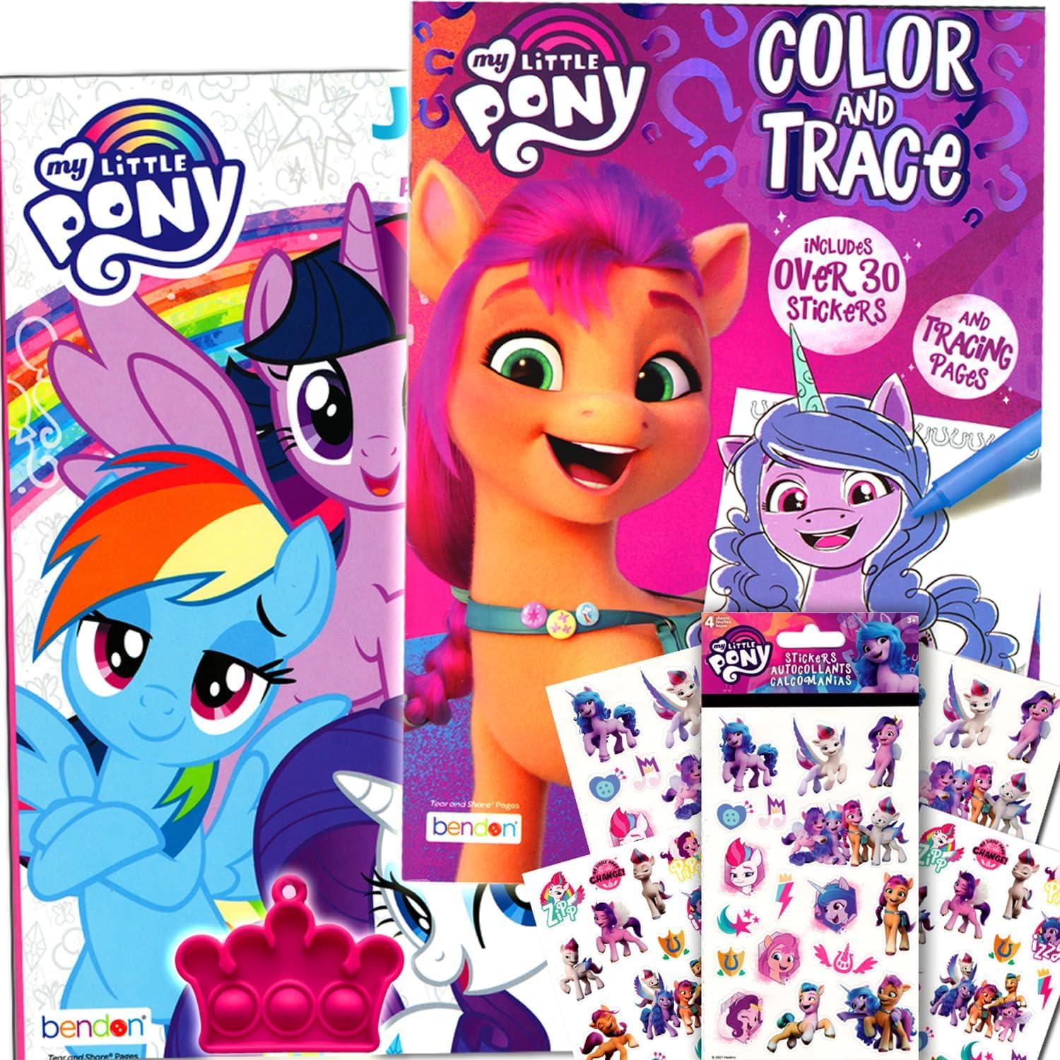 Set de Colorear y Stickers Mi Pequeño Pony Bendon - 2 Libros