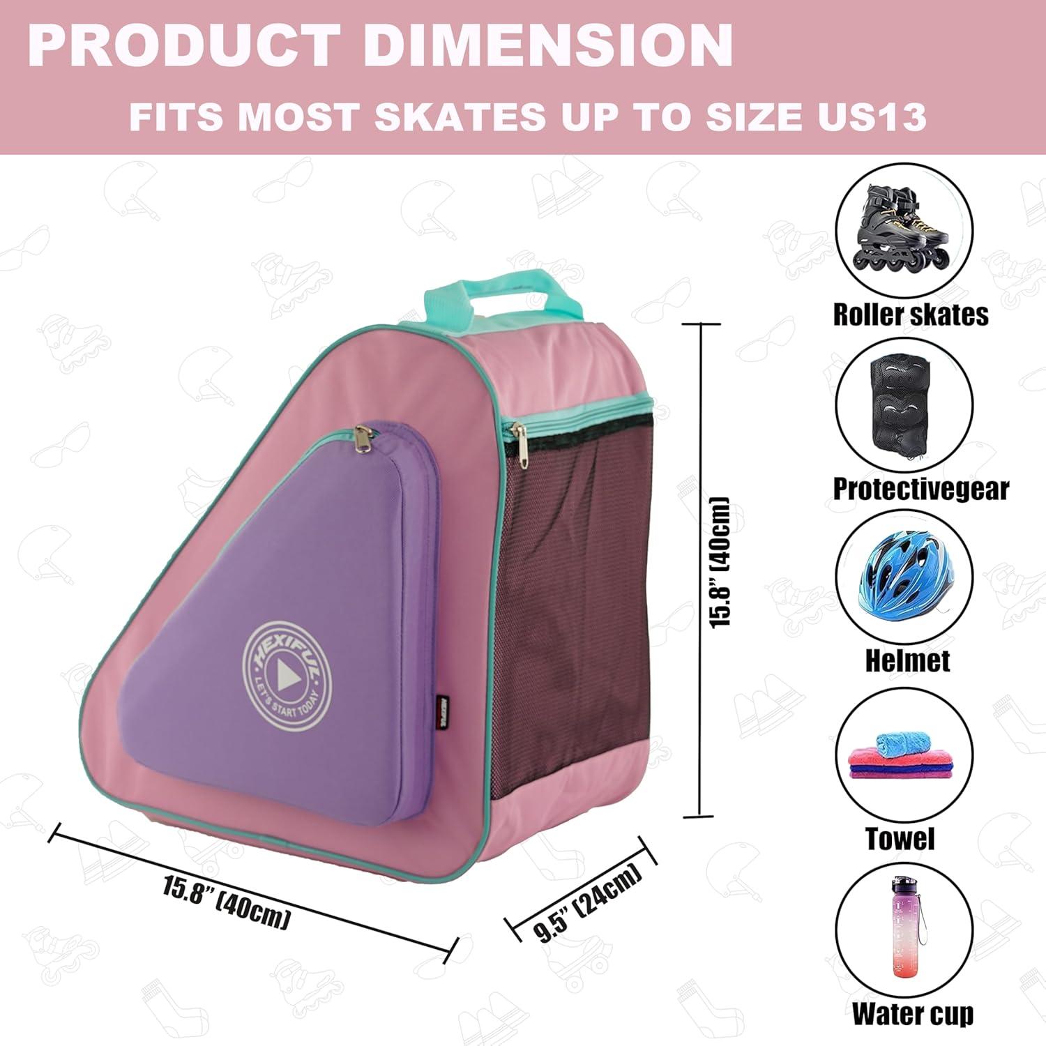 Bolsa de Patinaje HEXIFUL Hxfskb - Impermeable, 8 Colores