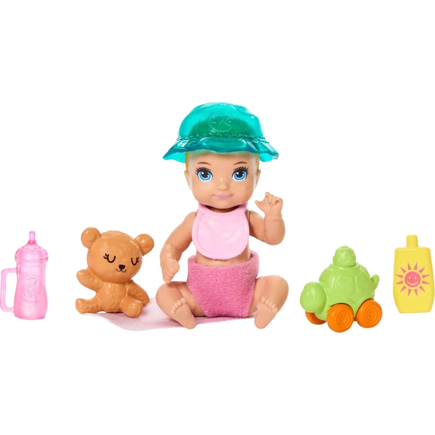 Set de Juego Barbie Skipper Canguros Inc. con Muñeca y Cochecito