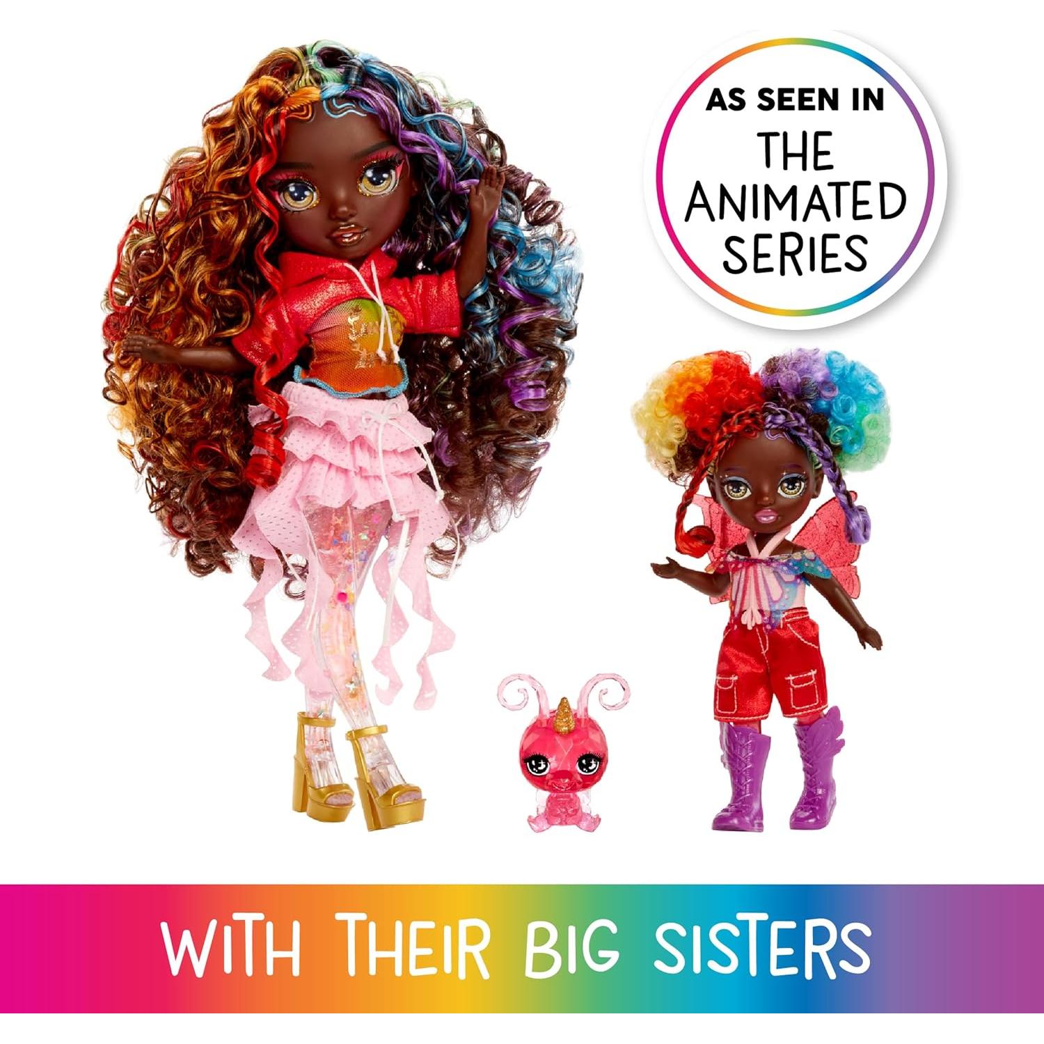 Muñeca Hada Arcoíris Littles Astrid 14 cm con Mascota