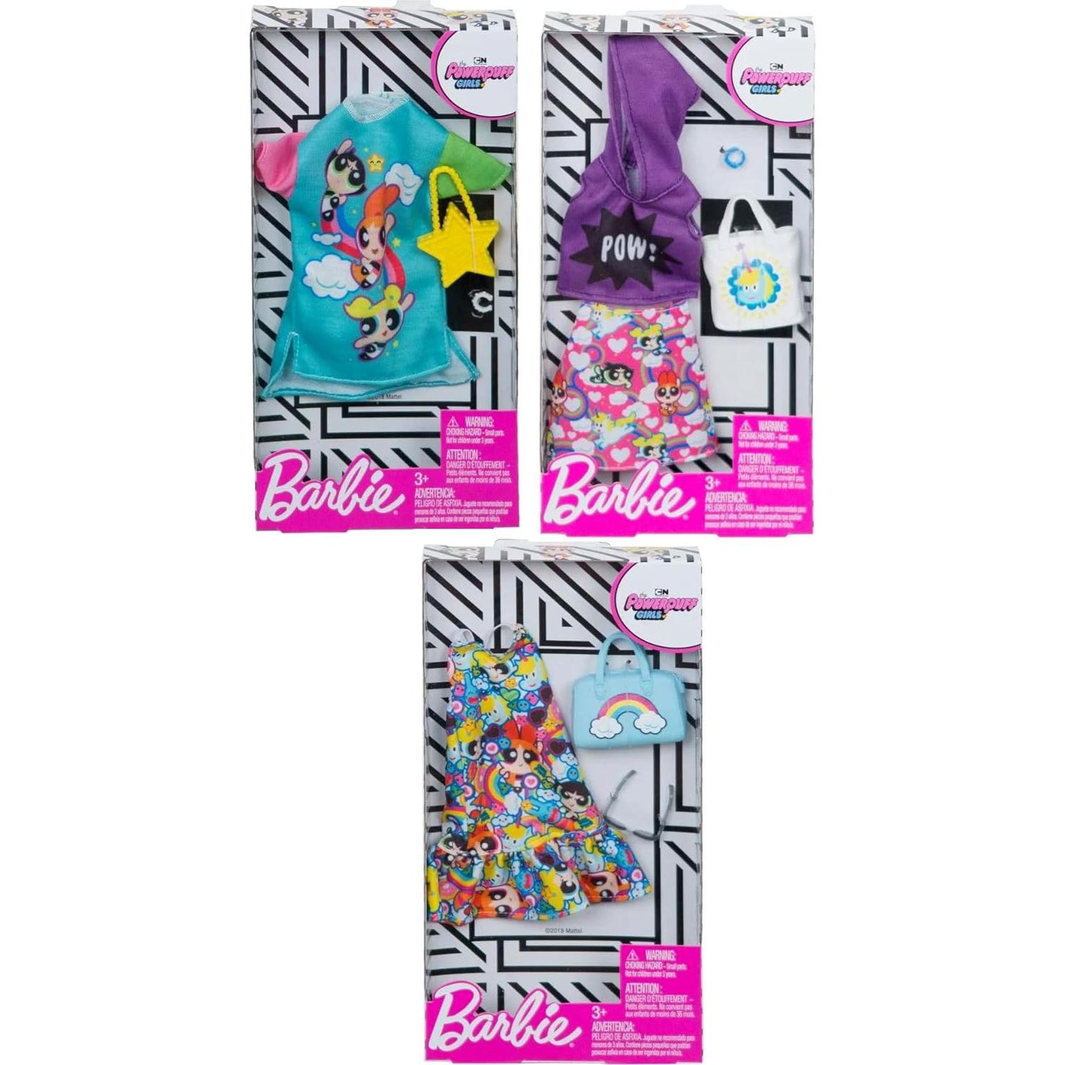 Conjunto de Moda Chicas Superpoderosas para Barbie - 3 Piezas