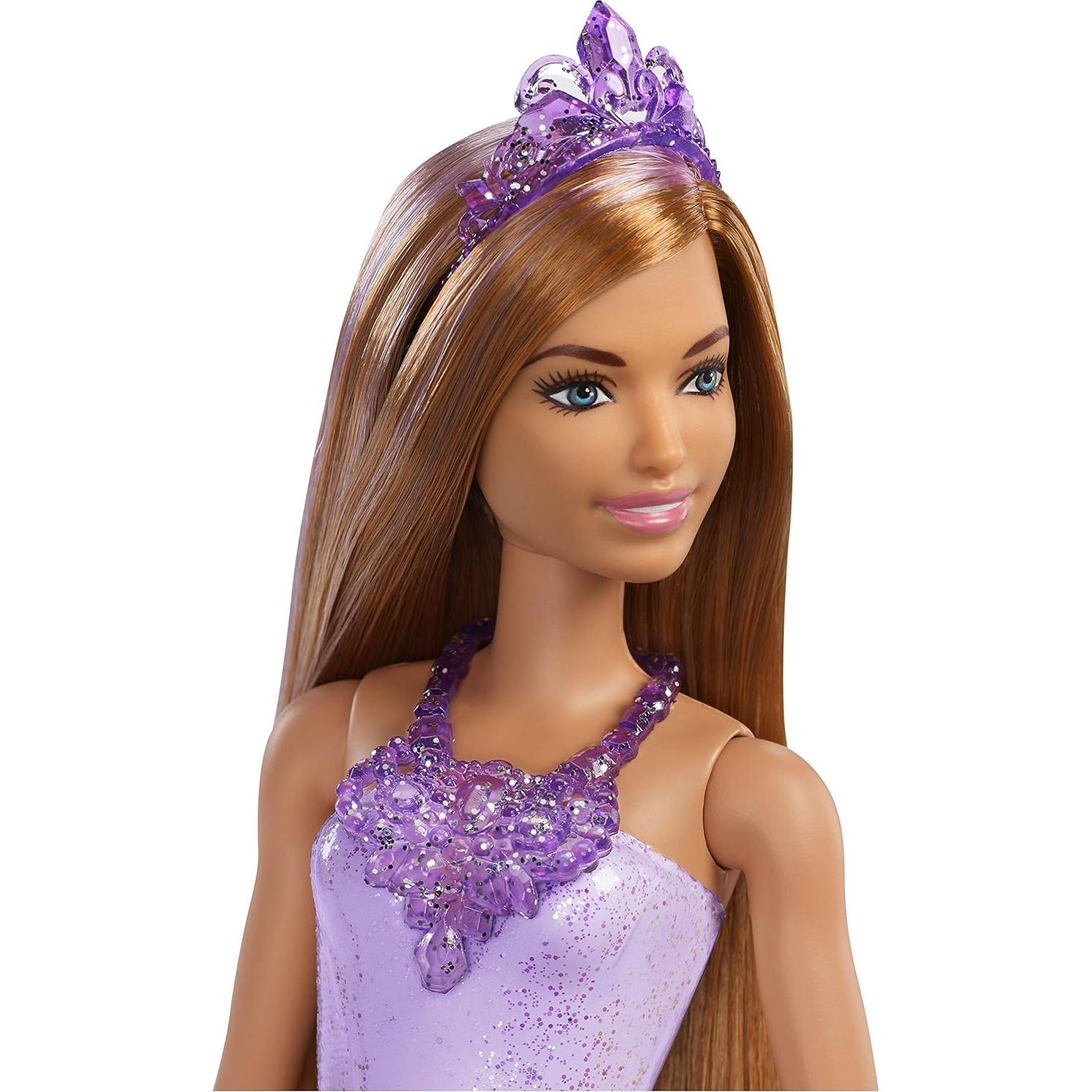 Muñeca Princesa Barbie Dreamtopia 30.48 cm Morena Atuendo Joyas
