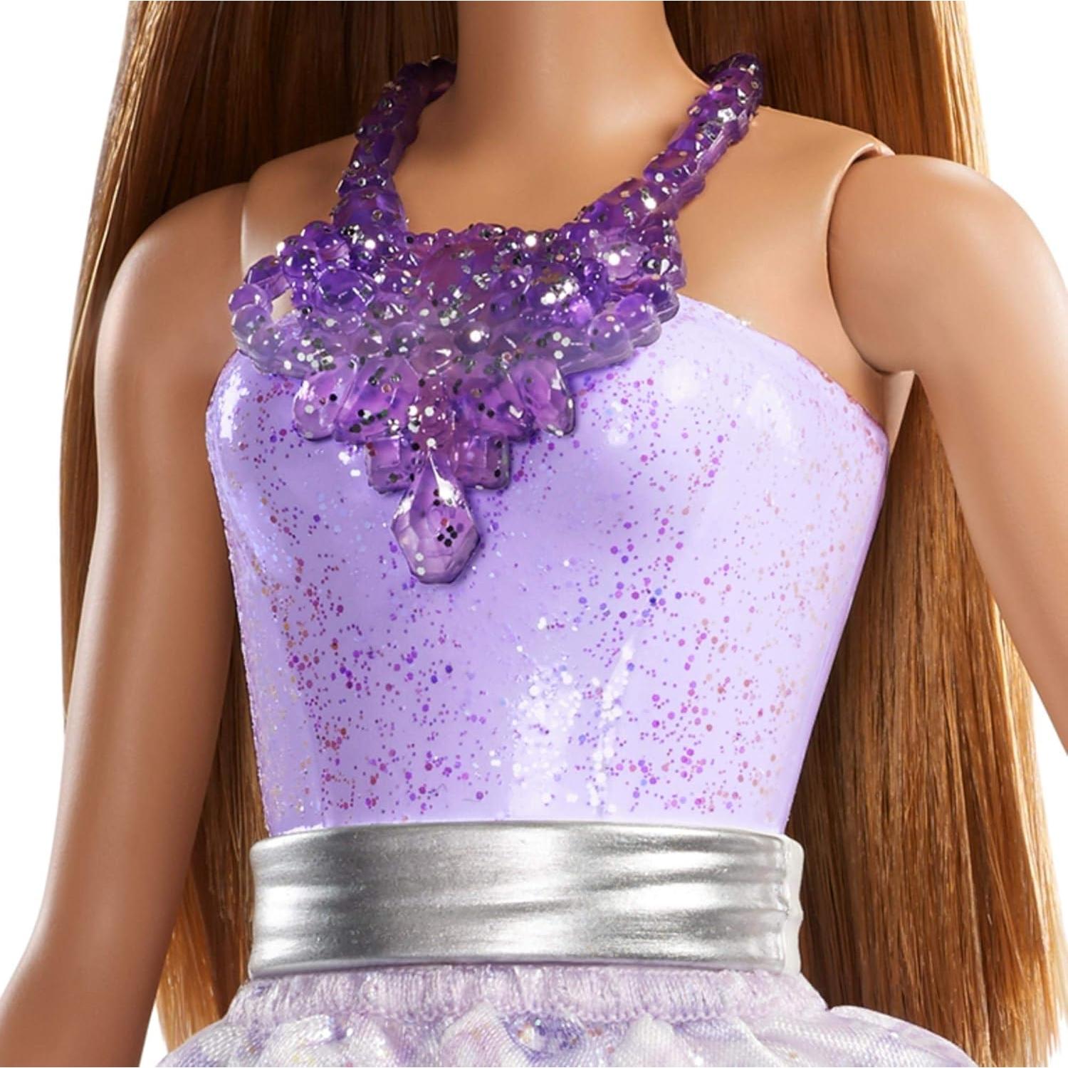 Muñeca Princesa Barbie Dreamtopia 30.48 cm Morena Atuendo Joyas