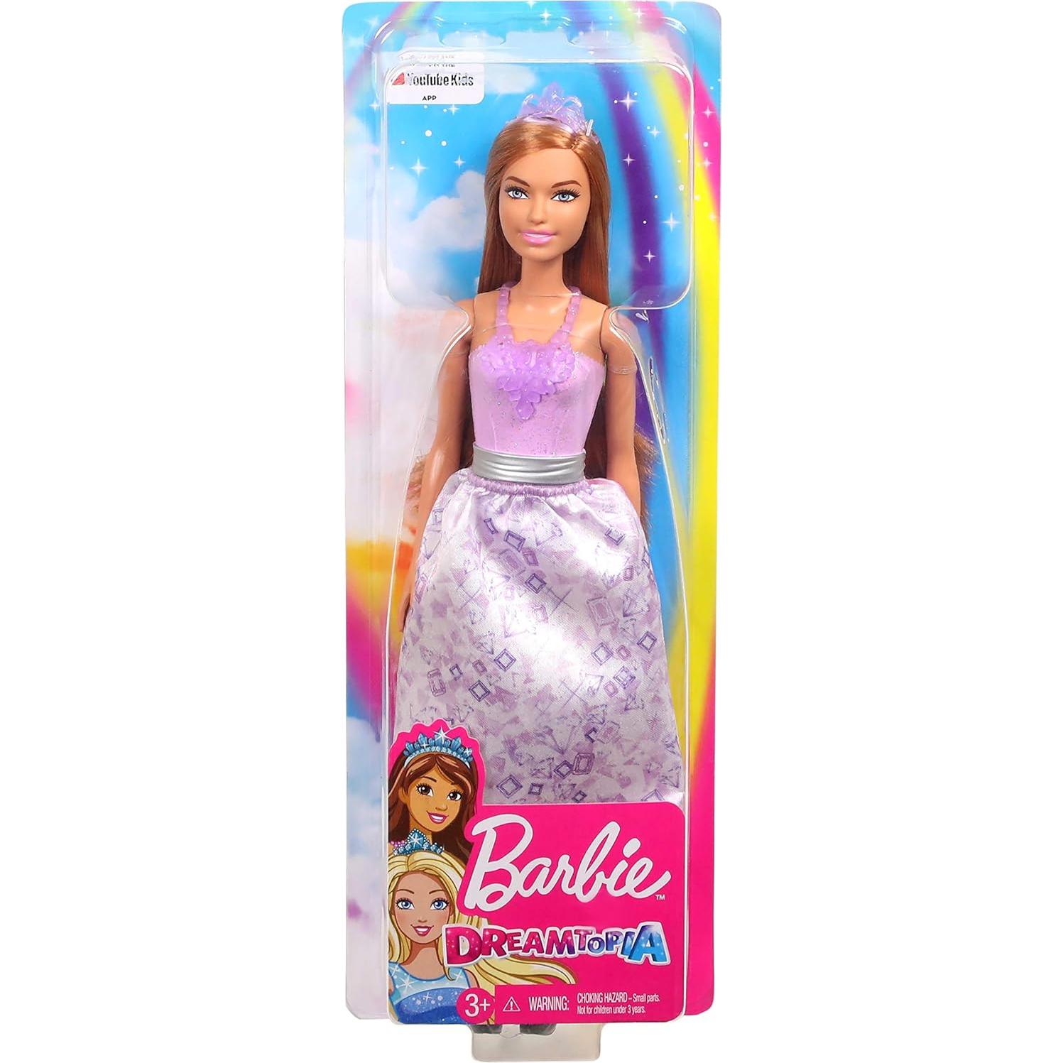 Muñeca Princesa Barbie Dreamtopia 30.48 cm Morena Atuendo Joyas