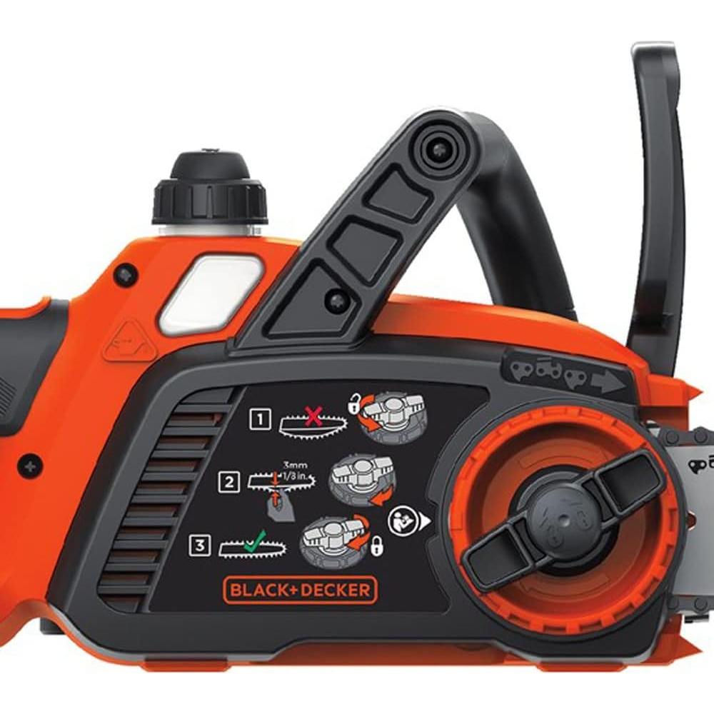 Motosierra inalámbrica BLACK+DECKER 20V 25,4 cm con batería