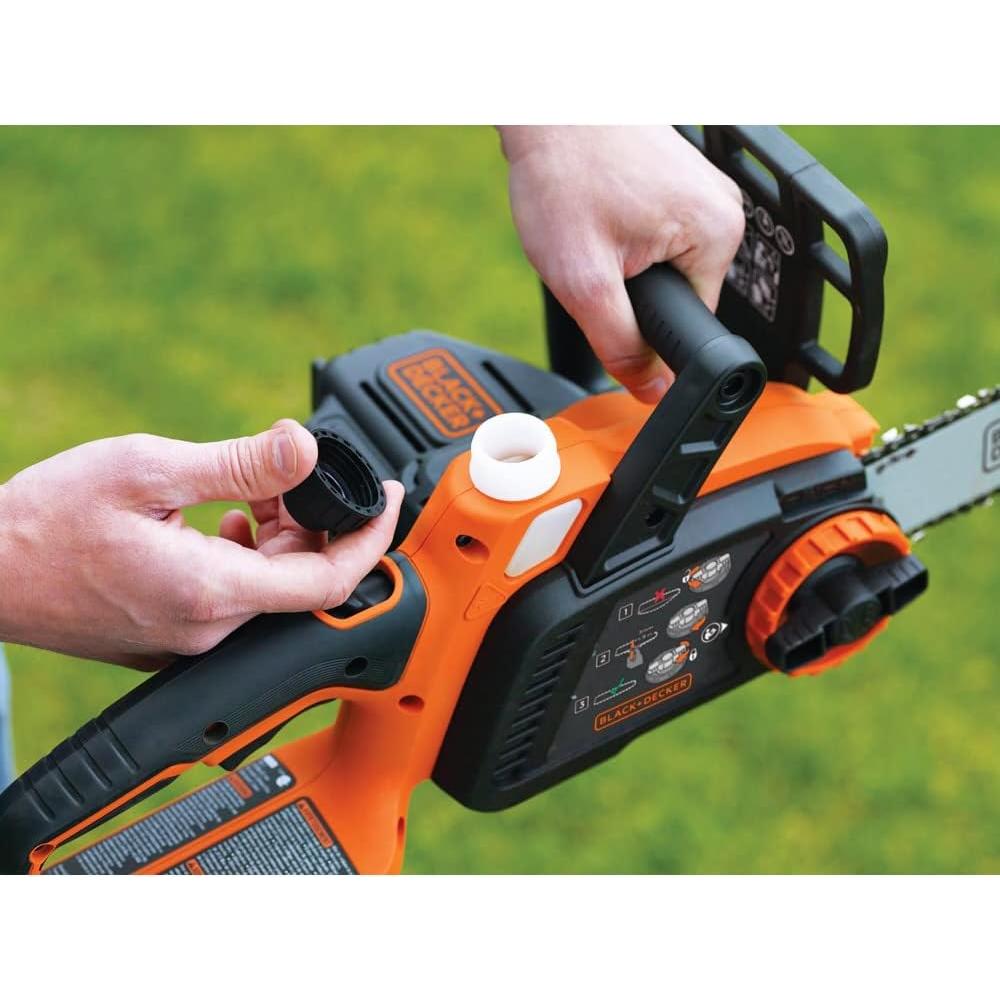Motosierra inalámbrica BLACK+DECKER 20V 25,4 cm con batería