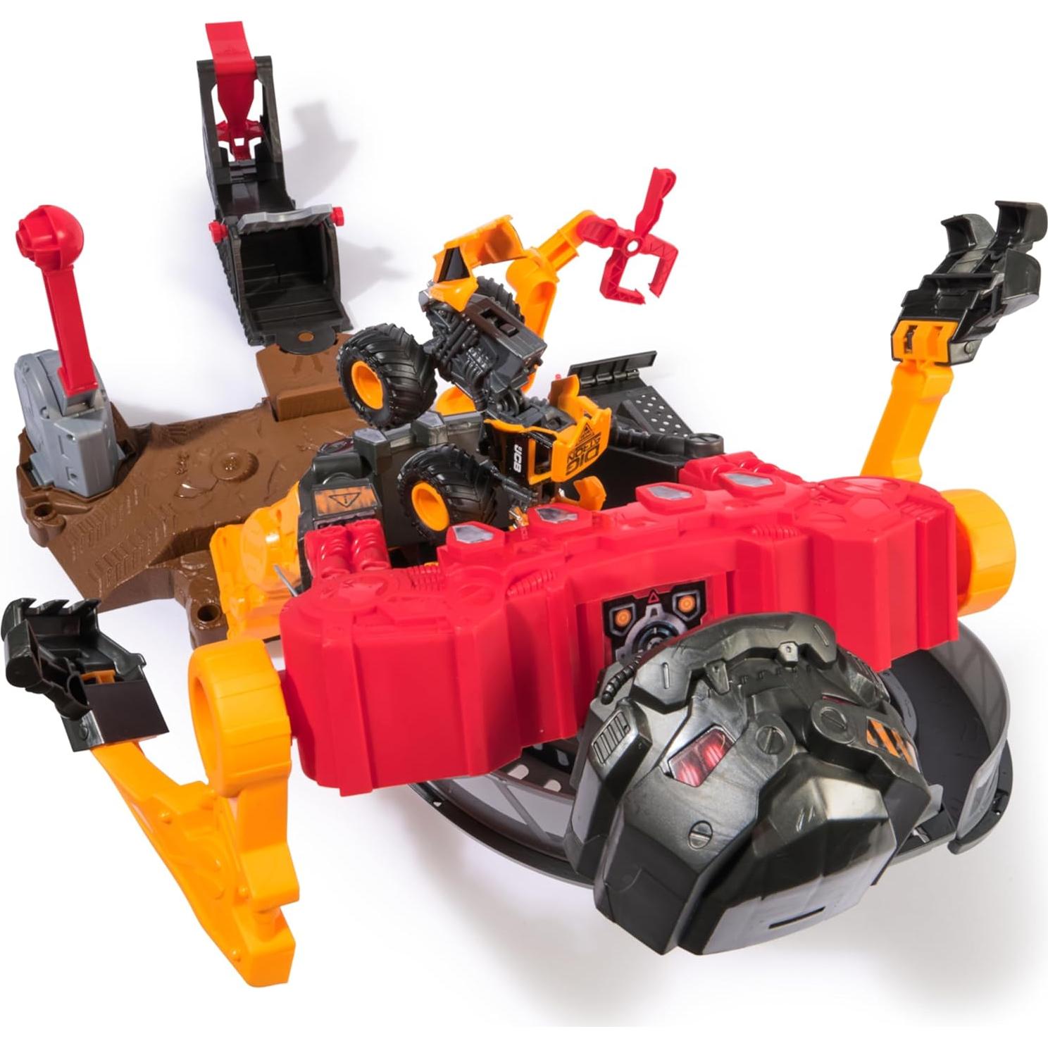 Monster Jam SmashBot Playset con Lanzador y Camión 1:64