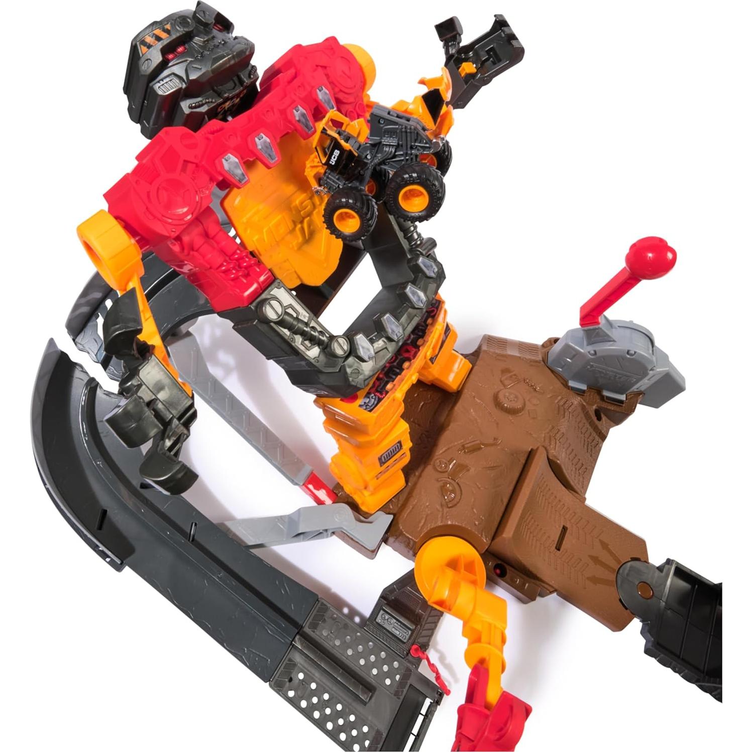 Monster Jam SmashBot Playset con Lanzador y Camión 1:64