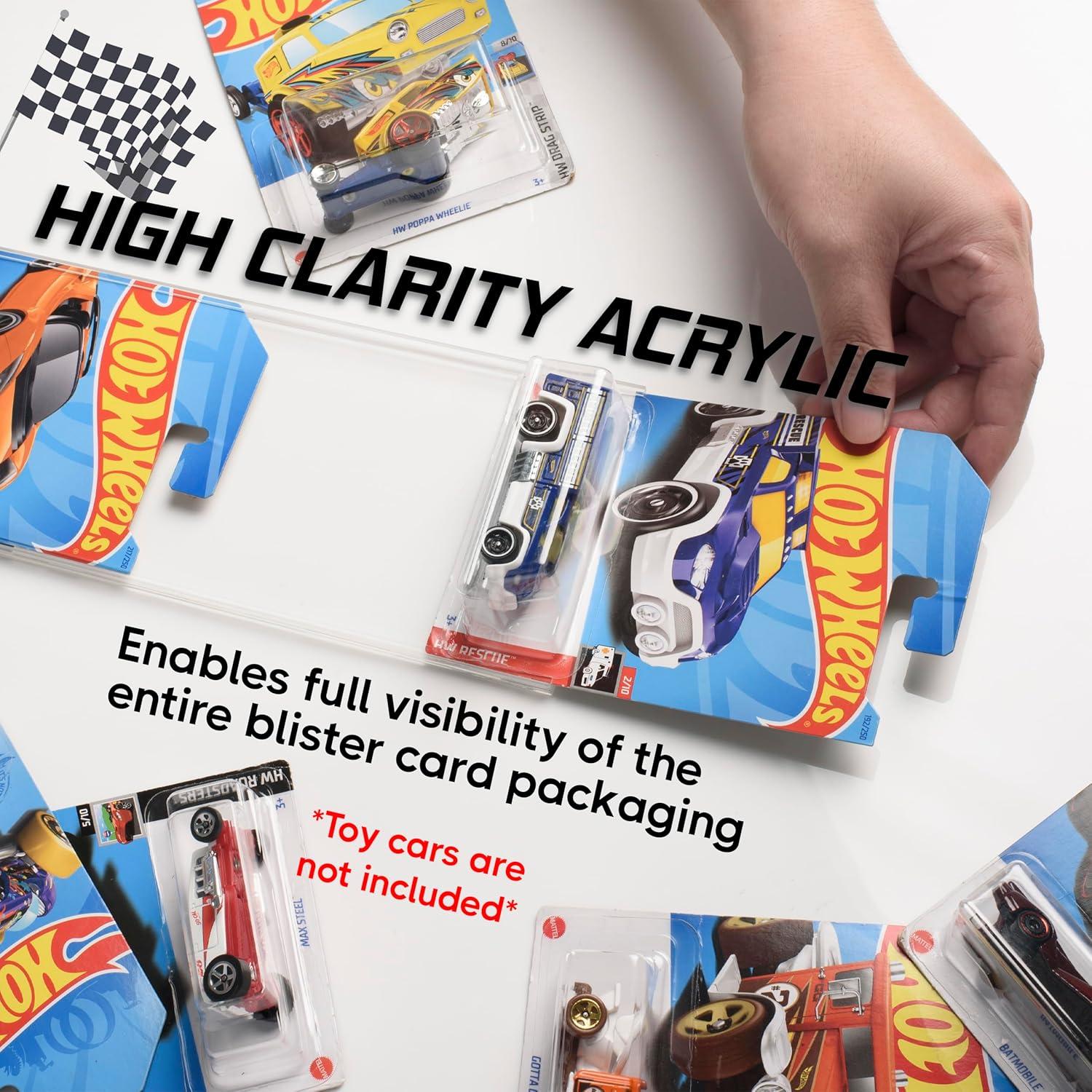 Estuche de exhibición acrílico Player One para 30 coches - Paquete de 3