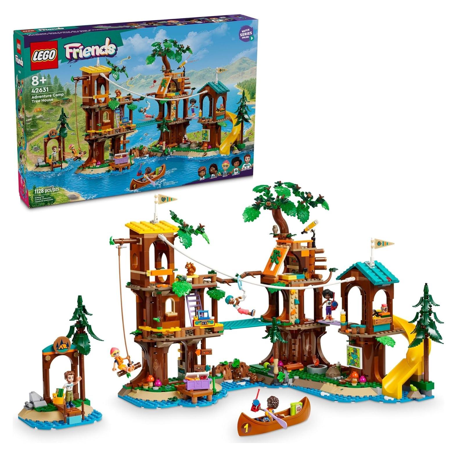 LEGO Friends Campamento Aventura Casa en Árbol 42631 - 5 Mini Muñecas