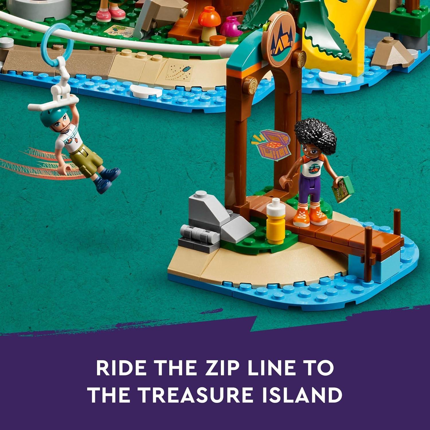 LEGO Friends Campamento Aventura Casa en Árbol 42631 - 5 Mini Muñecas