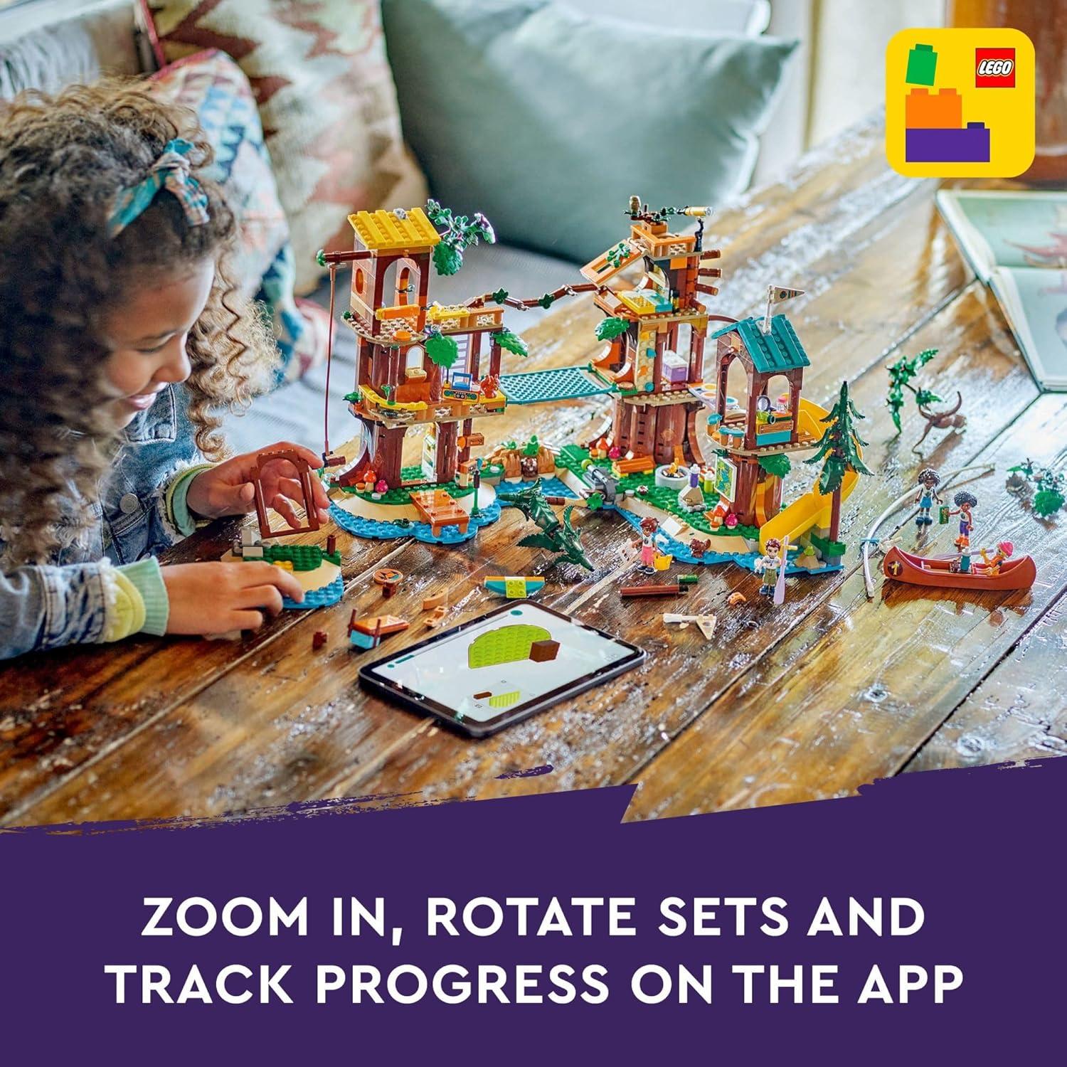 LEGO Friends Campamento Aventura Casa en Árbol 42631 - 5 Mini Muñecas