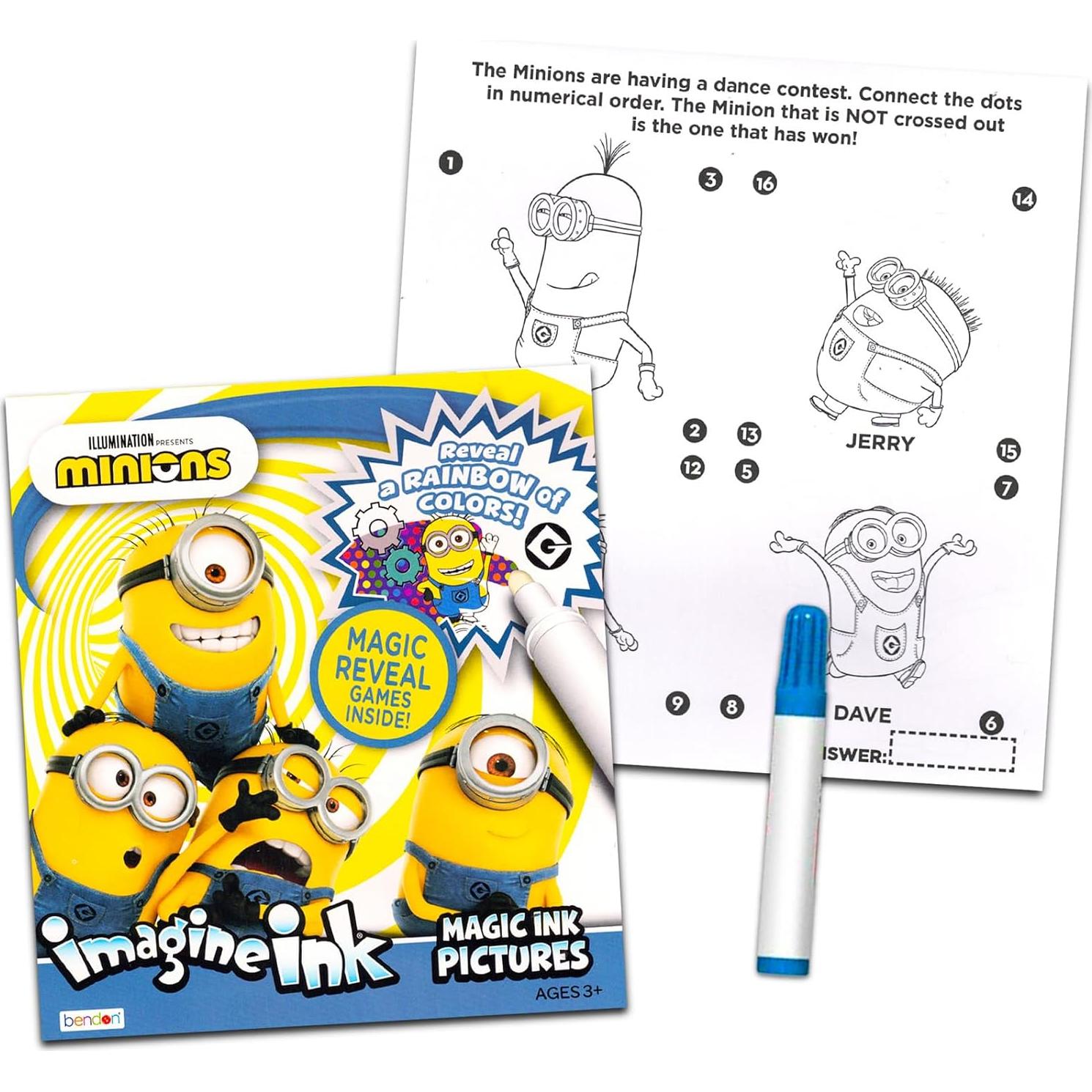Paquete de 3 Libros para Colorear Imagine Ink - Hot Wheels, Paw Patrol y Minions
