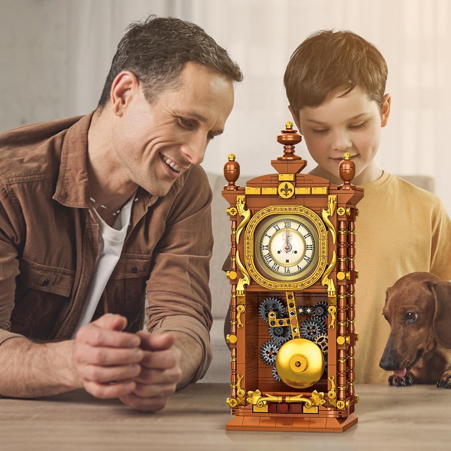 Juego de Bloques de Construcción Reloj Péndulo Vintage Tobocoy 751 Piezas