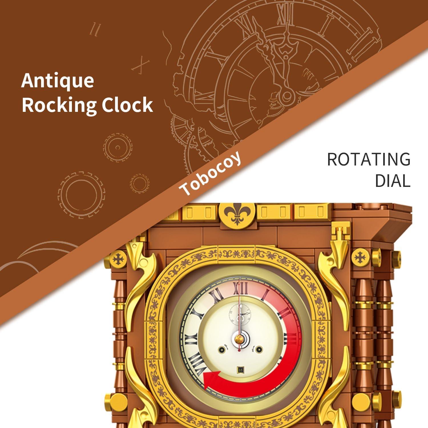 Juego de Bloques de Construcción Reloj Péndulo Vintage Tobocoy 751 Piezas