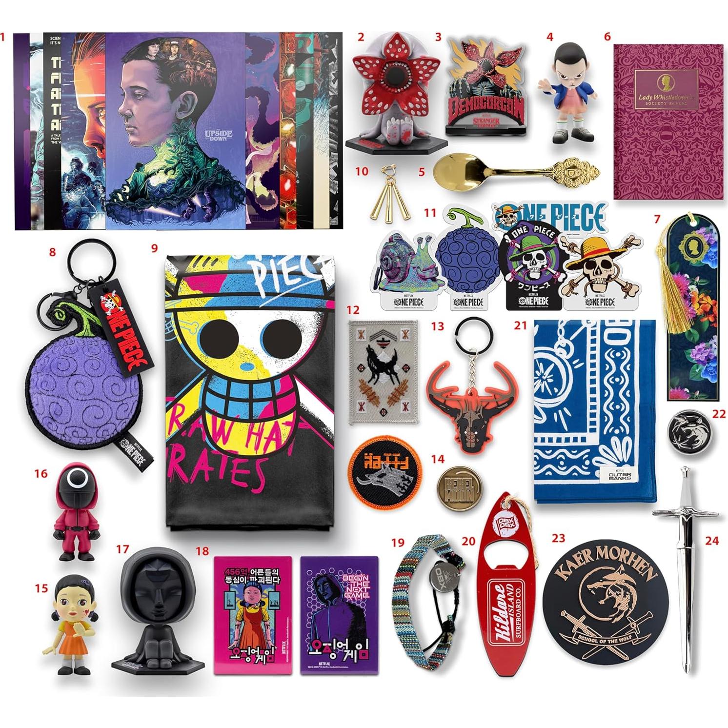 Caja de Regalo Calendario de Adviento Netflix Yume - 24 Artículos Coleccionables