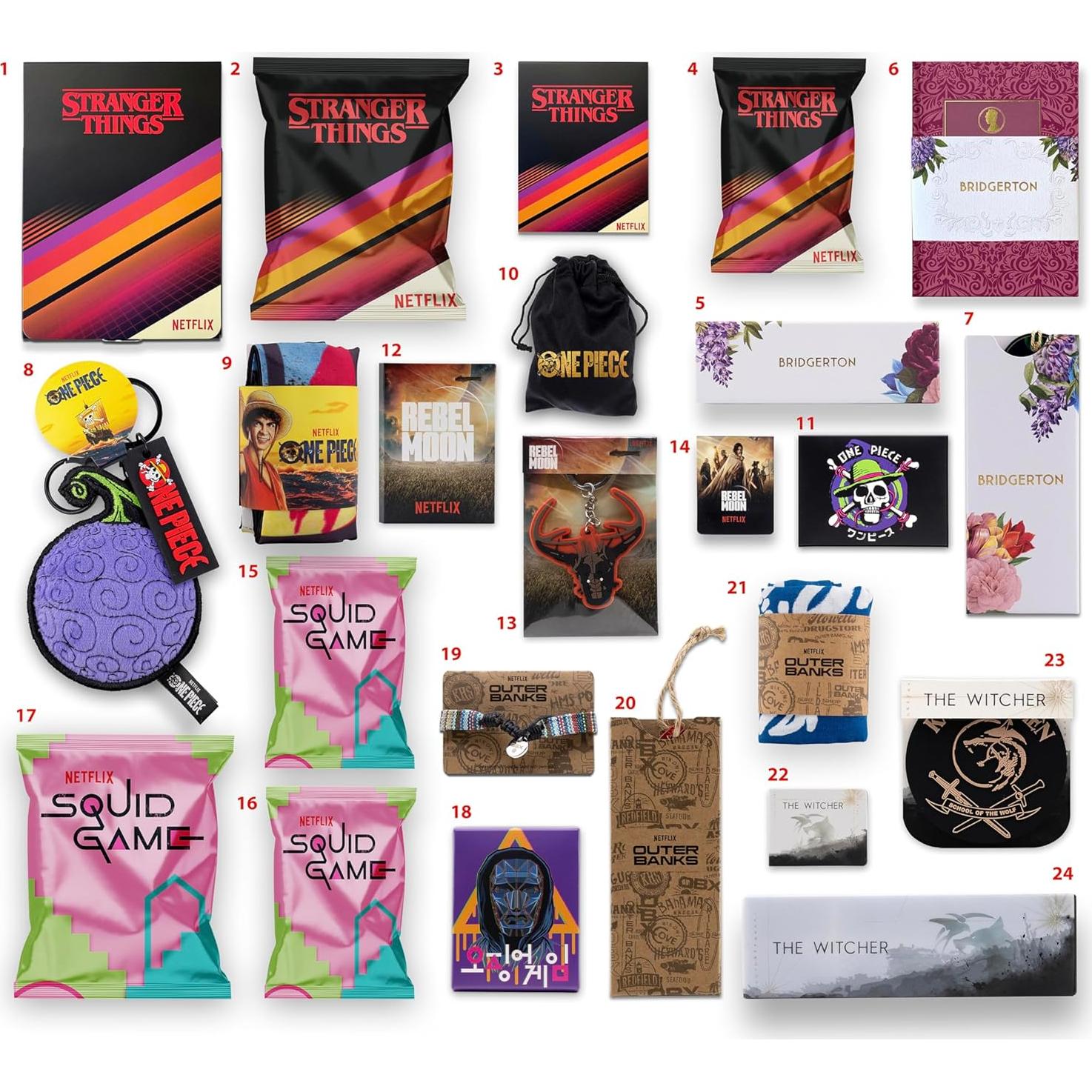 Caja de Regalo Calendario de Adviento Netflix Yume - 24 Artículos Coleccionables