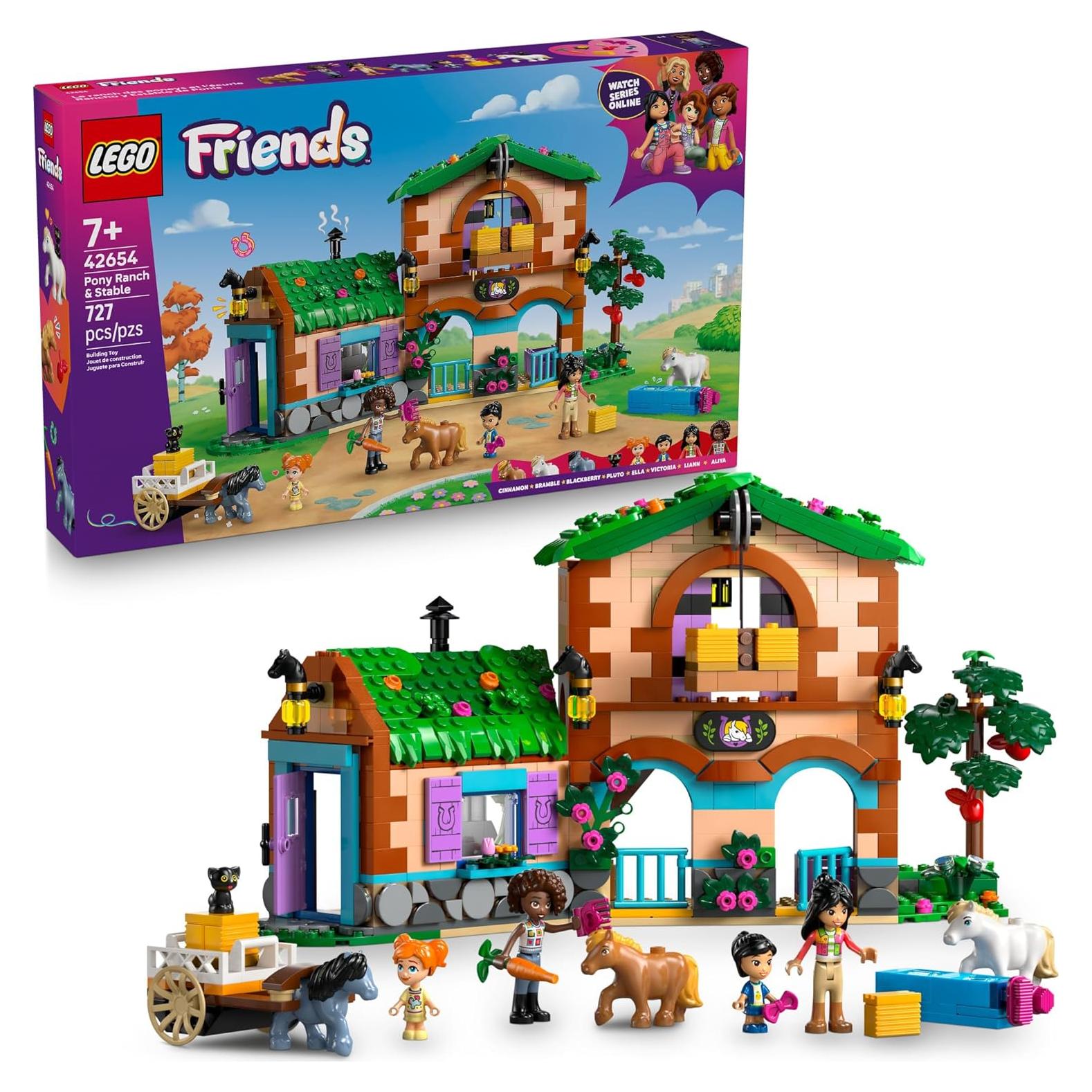 LEGO Friends Rancho de Ponis y Establo 42654 - Juguete 727 Piezas