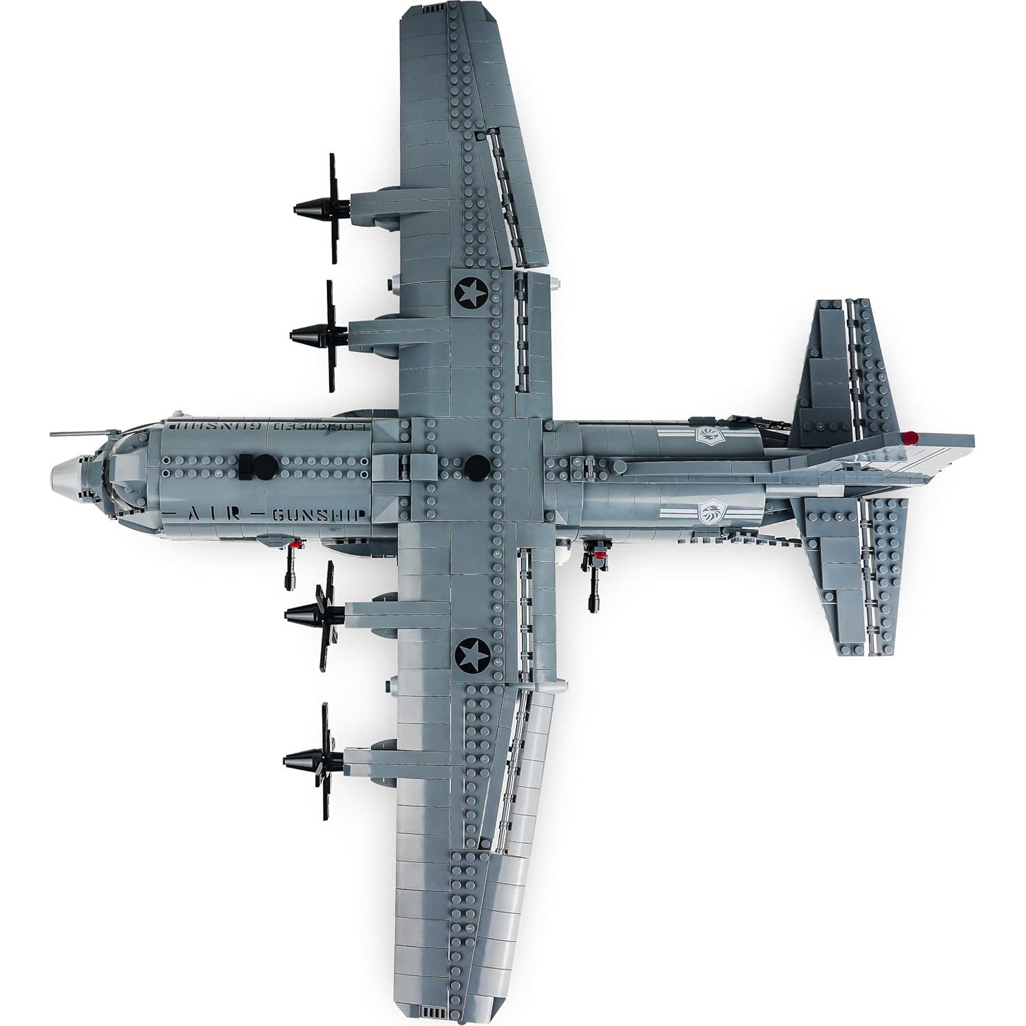 Set de Bloques de Construcción AC-130 Hercules General Jim - 1713 Piezas