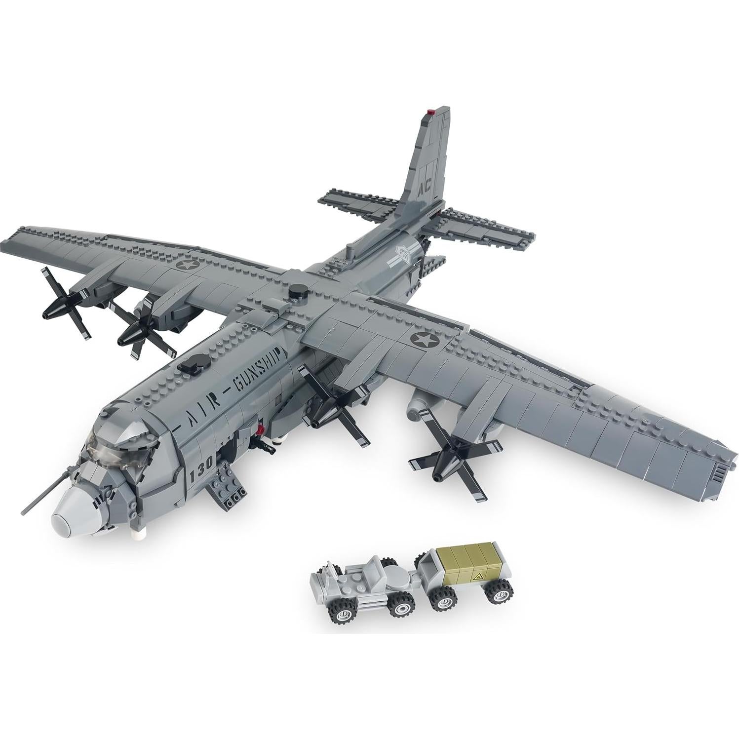 Set de Bloques de Construcción AC-130 Hercules General Jim - 1713 Piezas